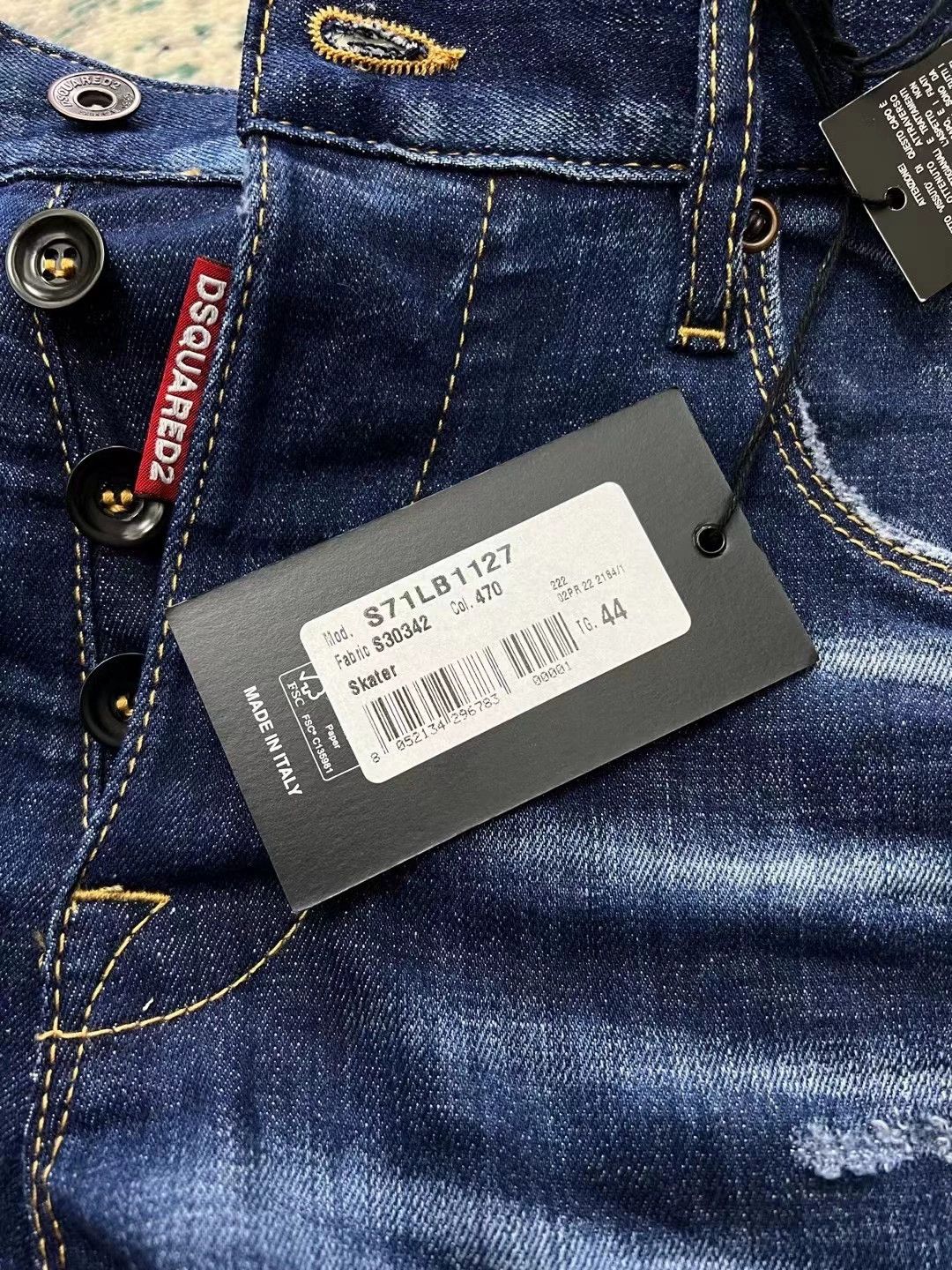 Dsquared2 Dsquared2 SKATER Jeans Blue Washed Slim Mid-Rise 9-Cut Size US 28 / EU 44 - 8 Thumbnail