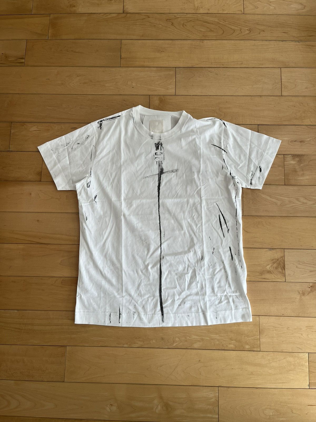 image of NWT - Givenchy Oversized Trompe L'oeil T-Shirt in White, Men's (Size XS)