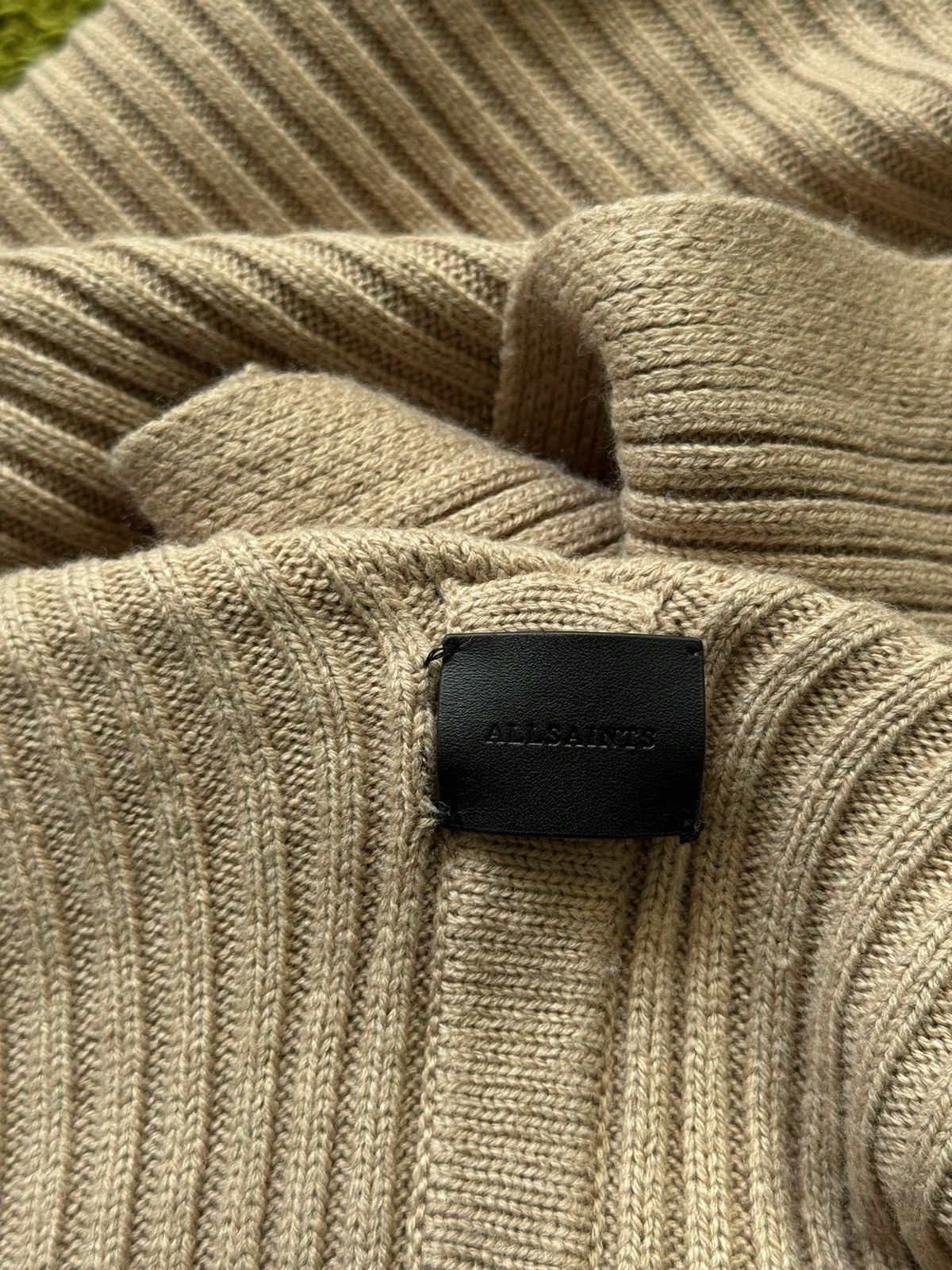 Allsaints Allsaints avant garde wool blend ribbed cardigan poncho Size ONE SIZE - 10 Thumbnail