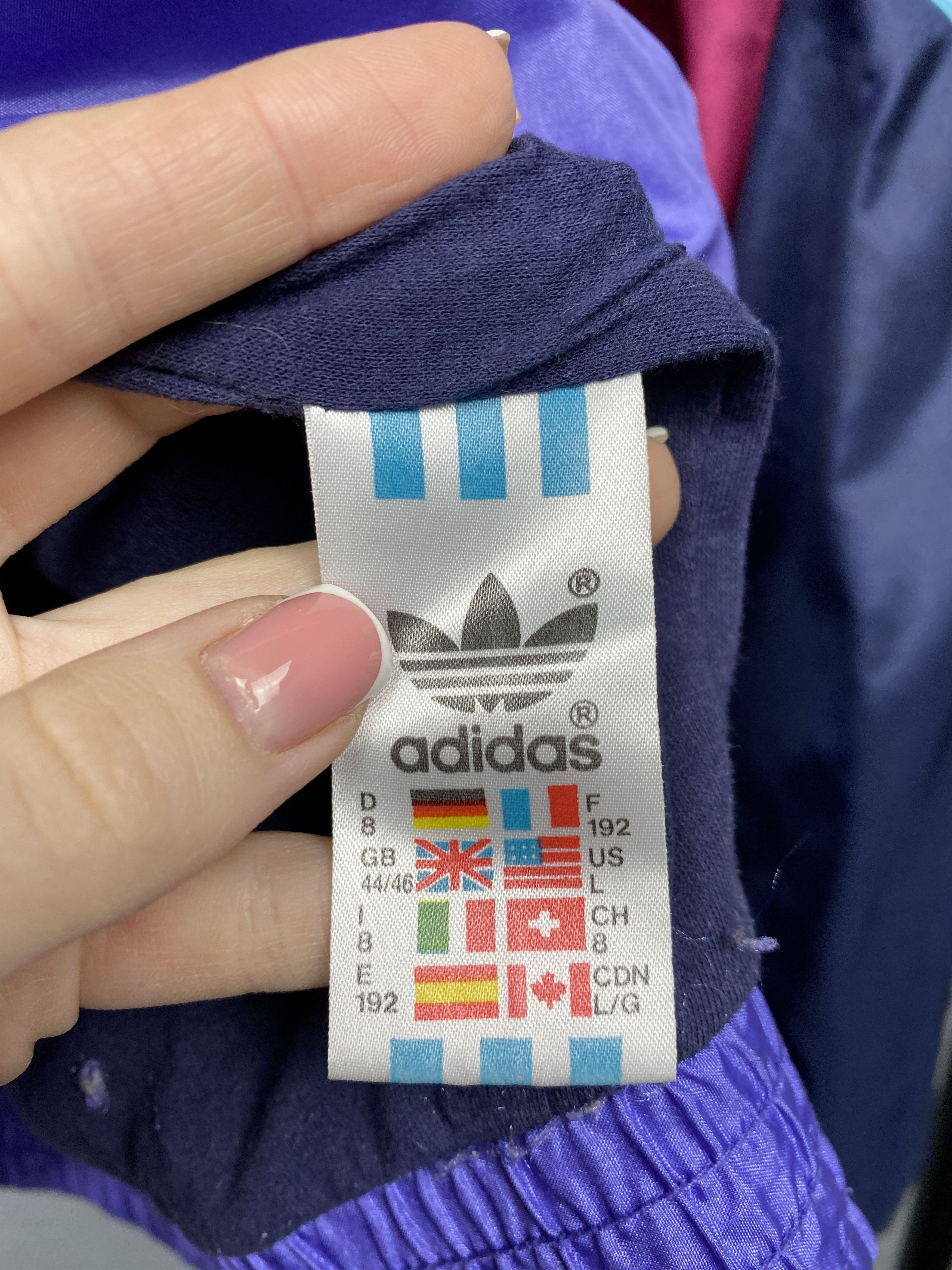 Adidas × Vintage Adidas 90s Vintage Mens Nylon Track Top Jacket Size US XL / EU 56 / 4 - 10 Thumbnail