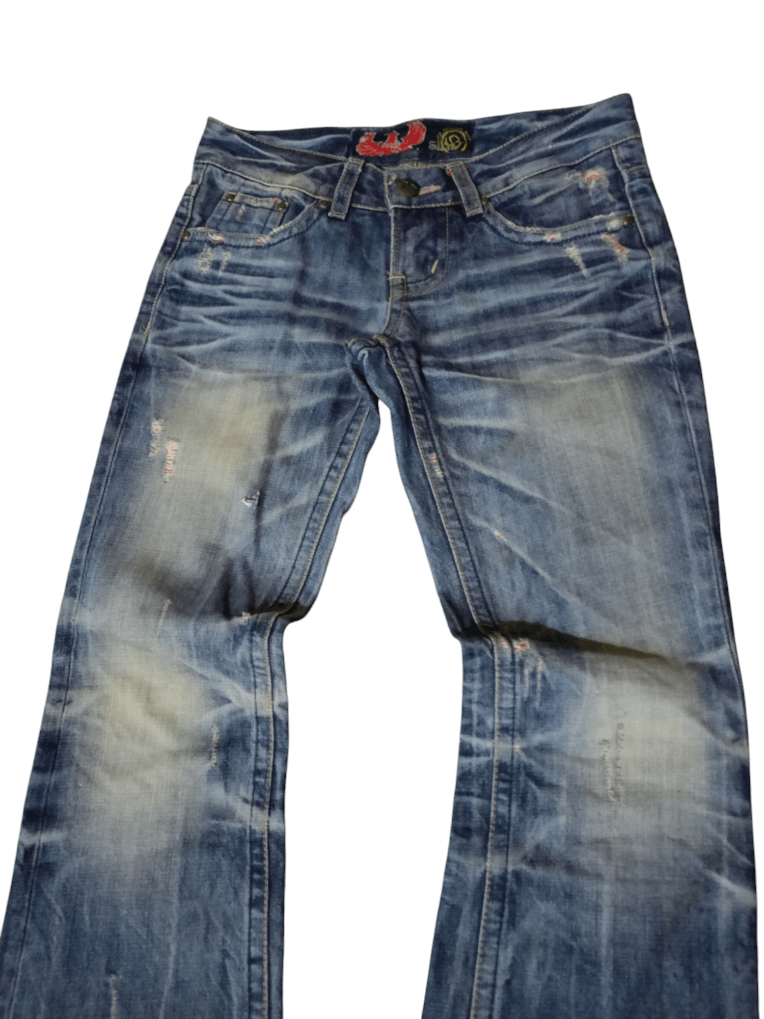 If Six Was Nine × Japanese Brand × Tornado Mart Flare Ssial Denim pants style ifsixwasnine tornado mart Size US 30 / EU 46 - 4 Thumbnail
