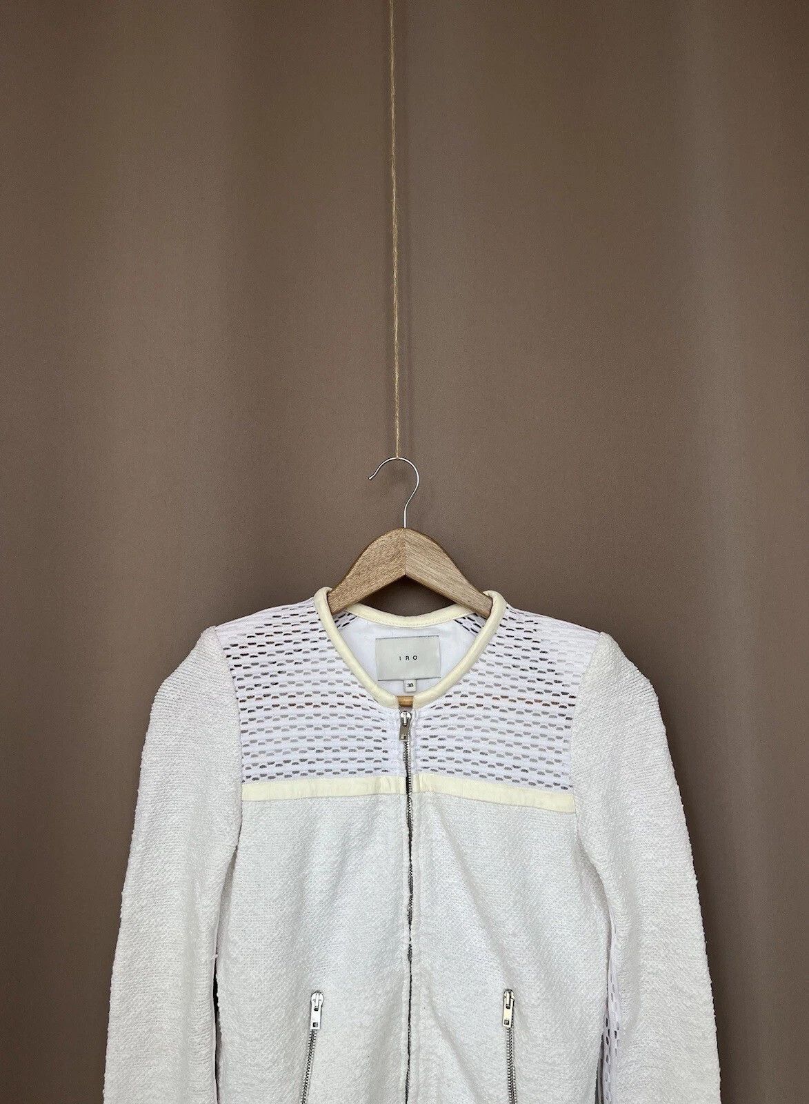 Iro Iro Hurley Zip Jacket Womens Size 38 or S Vintage Cardigan Size S / US 4 / IT 40 - 2 Thumbnail