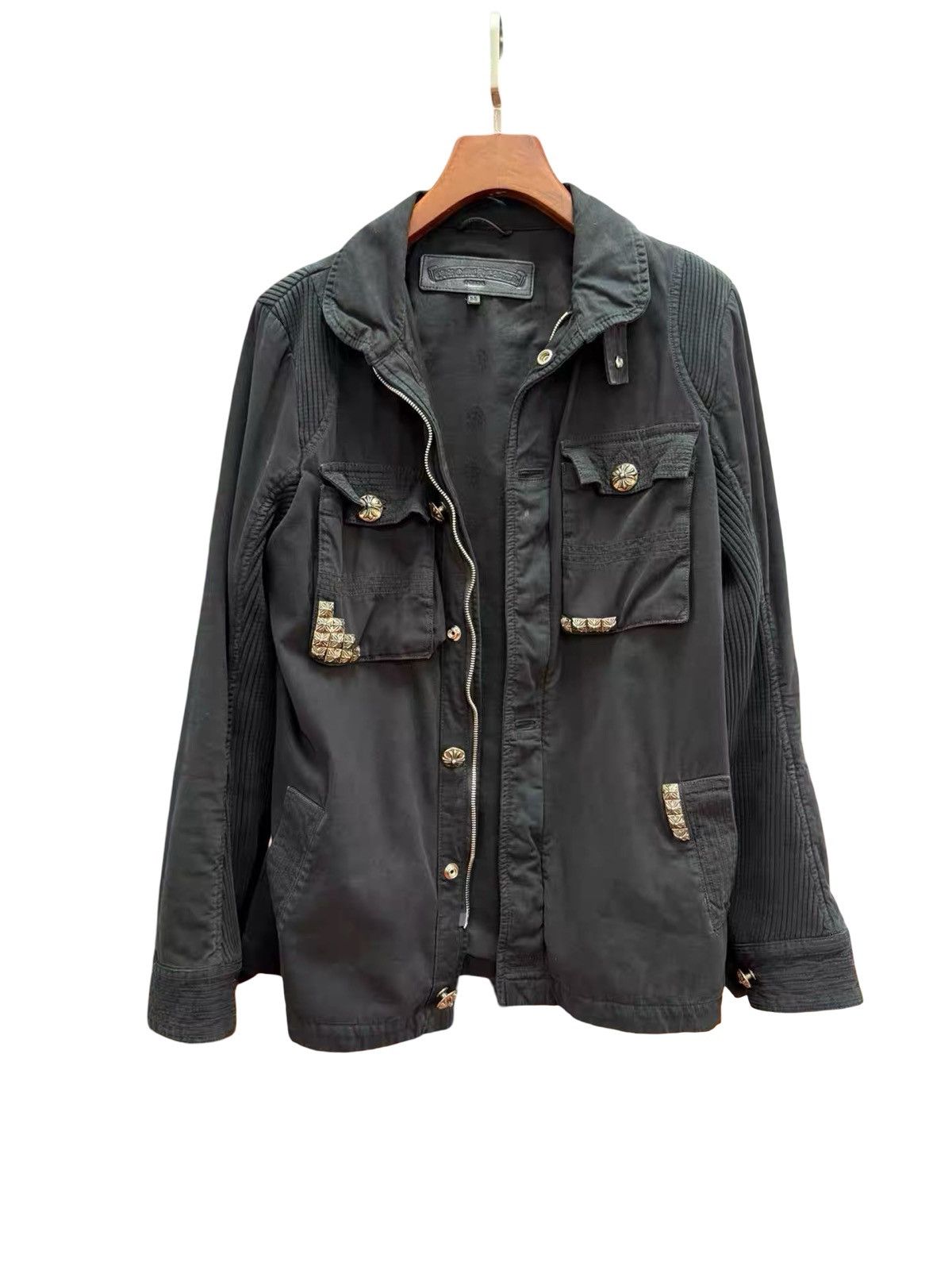 Chrome Hearts Silver studded M65 jacket Size US M / EU 48-50 / 2 - 1 Thumbnail