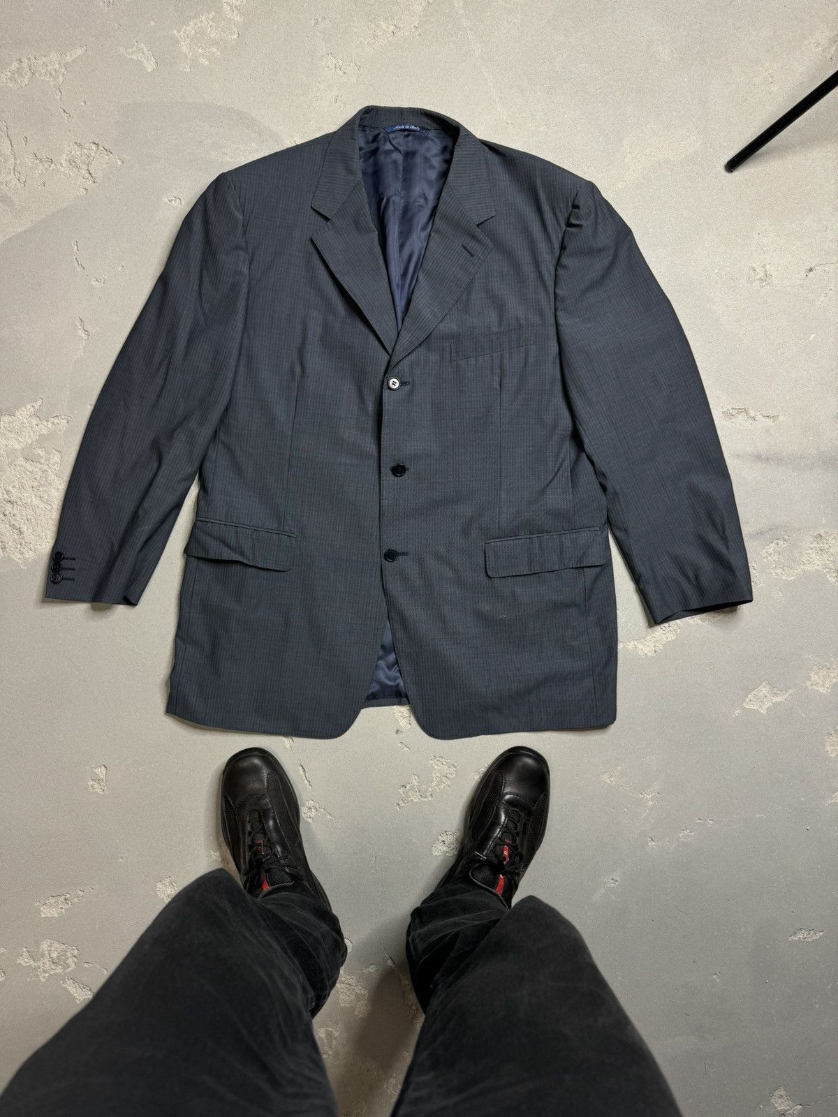 Canali Canali Wool Suit Blazer and Trousers 56L Size 54R - 2 Thumbnail