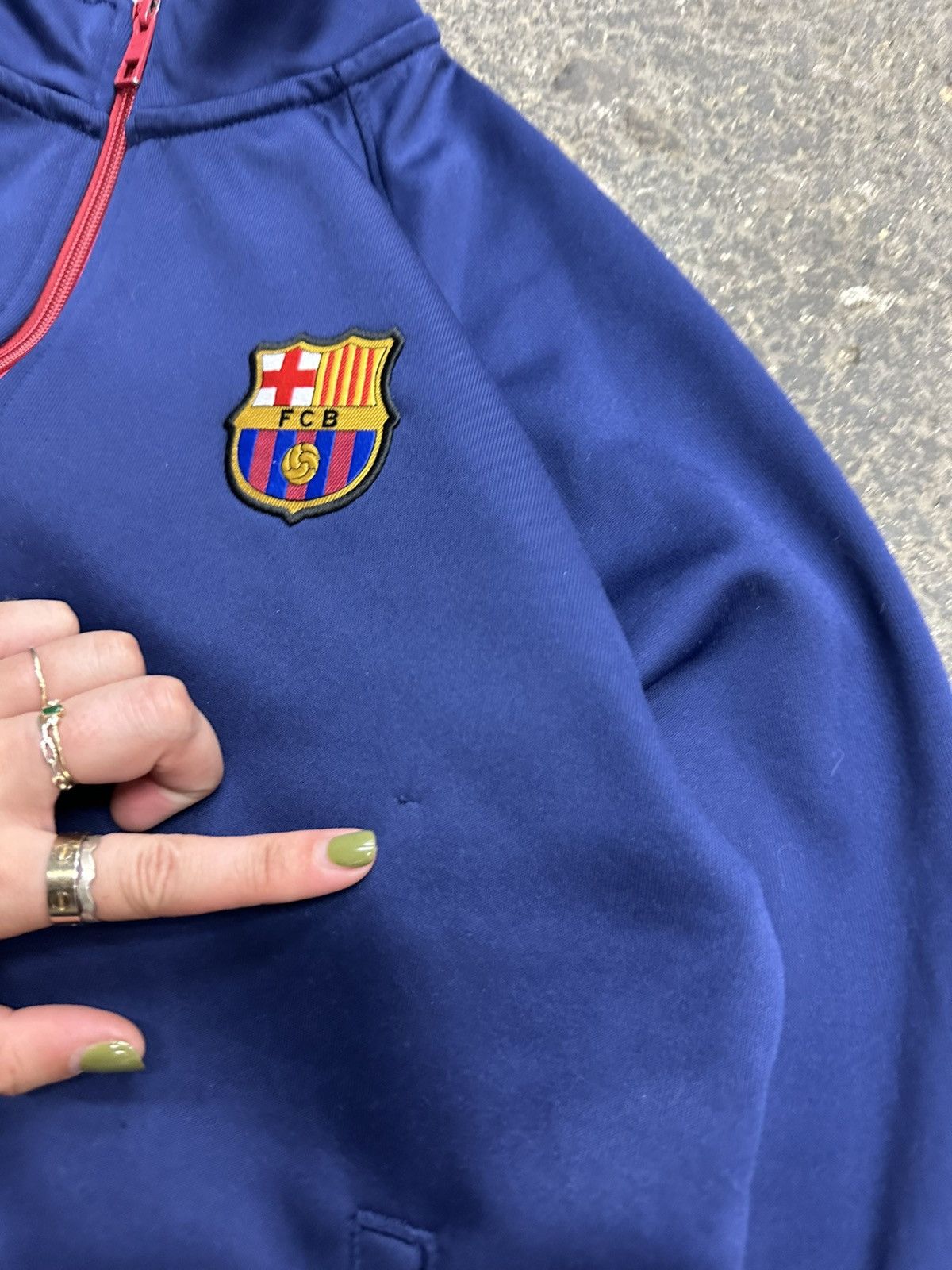 Vintage Y2K Barcelona Nike zip up Size US S / EU 44-46 / 1 - 5 Thumbnail