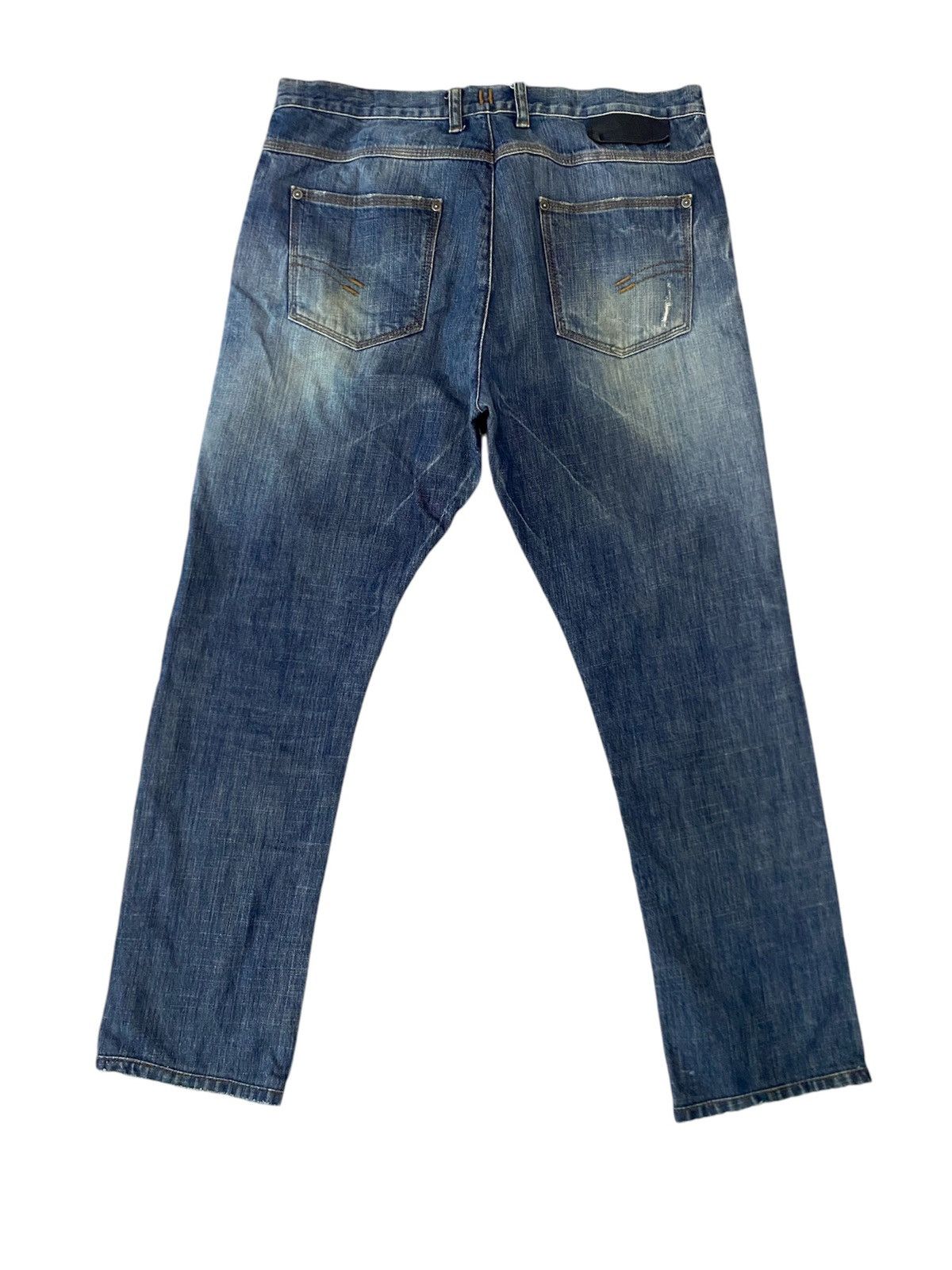 Black Barrett × Neil Barrett NEIL BARRET DISTRESS DENIM MADE IN ITALY INDIGO Size US 34 / EU 50 - 5 Thumbnail