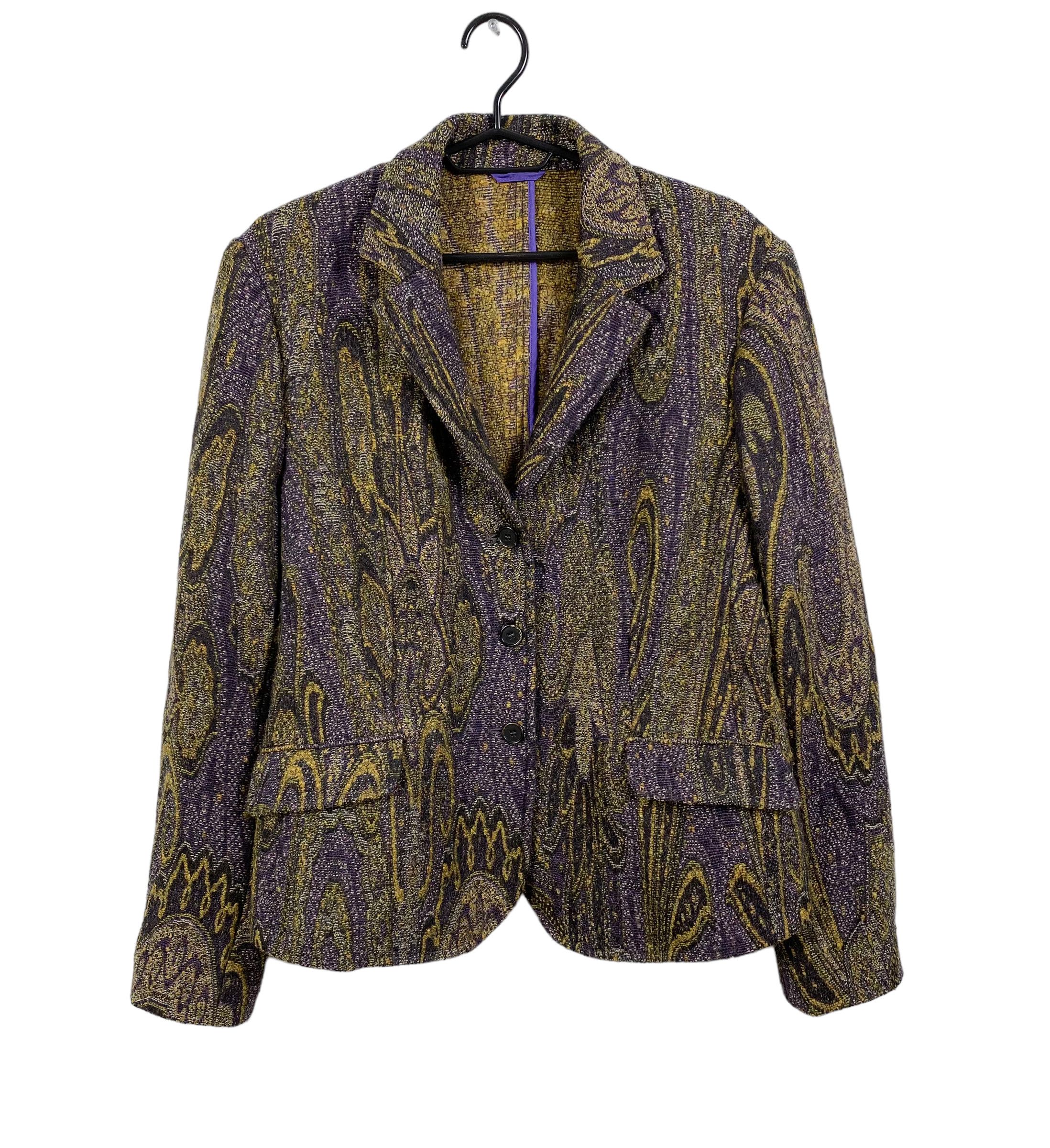 Etro Etro milano paisley print blazer jacket wool-silk size 50 Size XL / US 12-14 / IT 48-50 - 7 Thumbnail