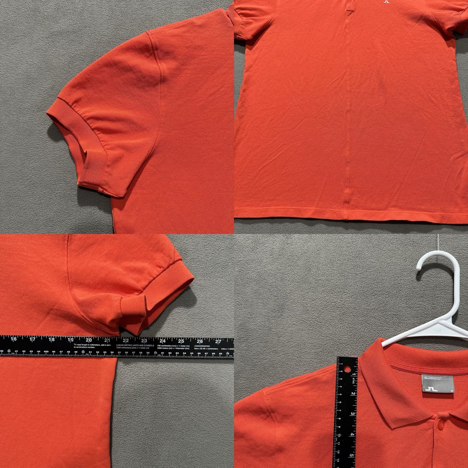 J.Lindeberg J.Lindeberg Polo Shirt Mens Medium Orange Golf Performance Logo Preppy EUC Size US M / EU 48-50 / 2 - 8 Thumbnail