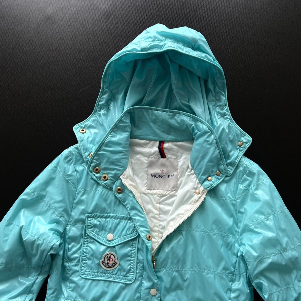 Moncler Luxury Moncler Women’s Polyamide Blue Light Jacket Size XS Size XS / US 0-2 / IT 36-38 - 8 Thumbnail