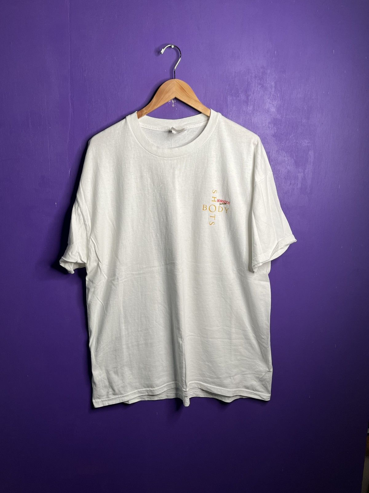 Vintage Vintage 90s Hornitos body shots mullet logo tee Size US XL / EU 56 / 4 - 1 Thumbnail