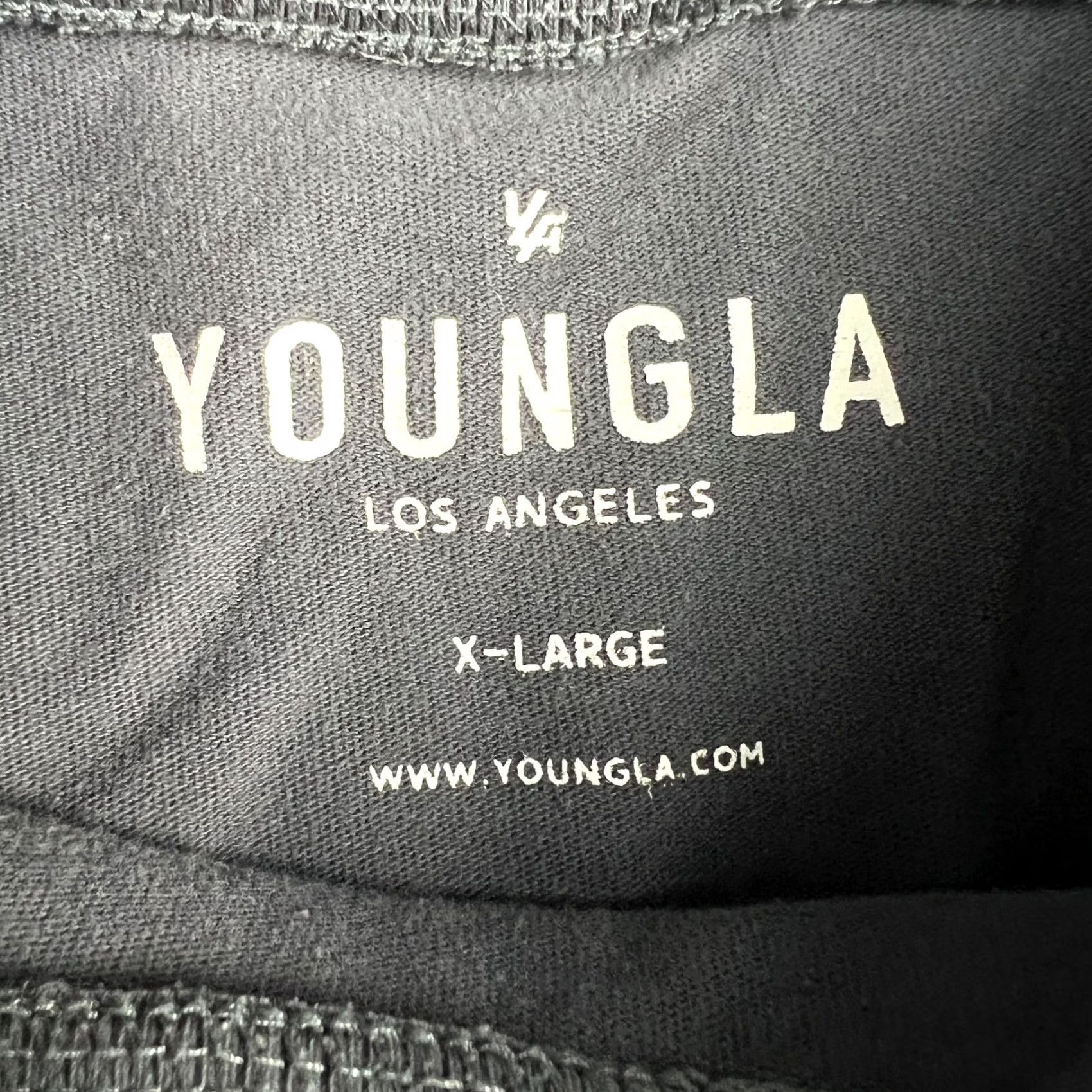 YoungLA YoungLA Graphic Shirt Crew Neck XL Grey Cotton Short Sleeve Mens Adult XL Size US XL / EU 56 / 4 - 3 Thumbnail