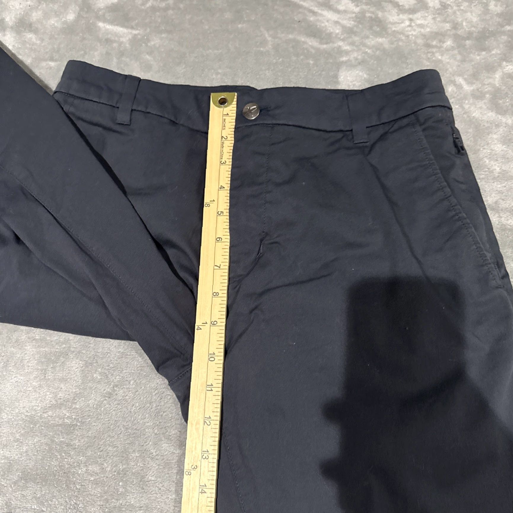 Vintage Bird Dogs Pants Men Navy Blue Chino Lined Stretch Pockets Regular 32x30 Flat Front Tapered Zipper Button Size US 31 - 7 Thumbnail