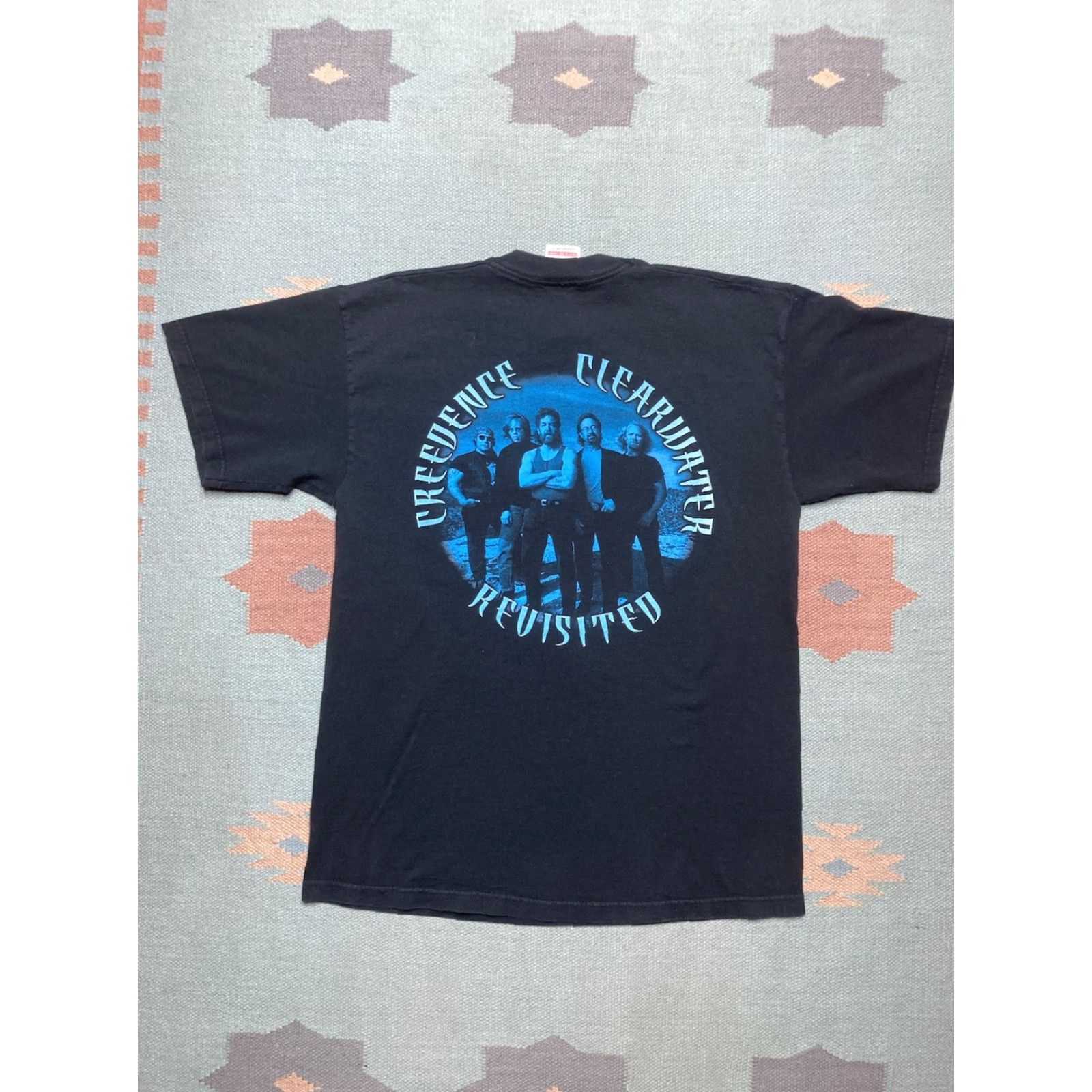 Vintage VINTAGE Screen Stars Credence Clearwater Revival T Shirt Large Black Mens Band Size US L / EU 52-54 / 3 - 4 Thumbnail