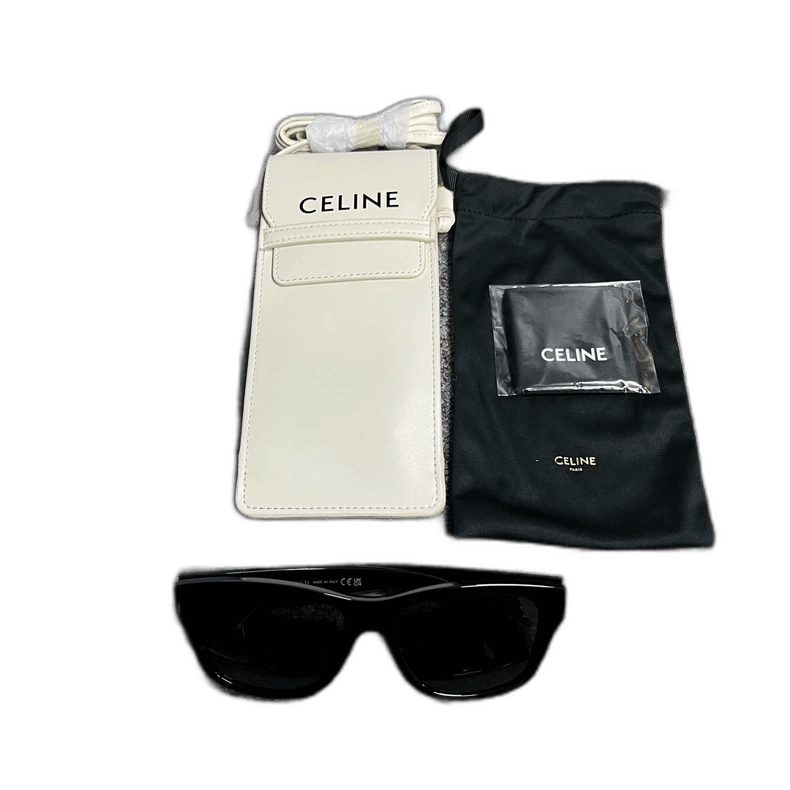 Celine Celine Black Stylish Rectangle Sunglasses Size ONE SIZE - 1 Thumbnail