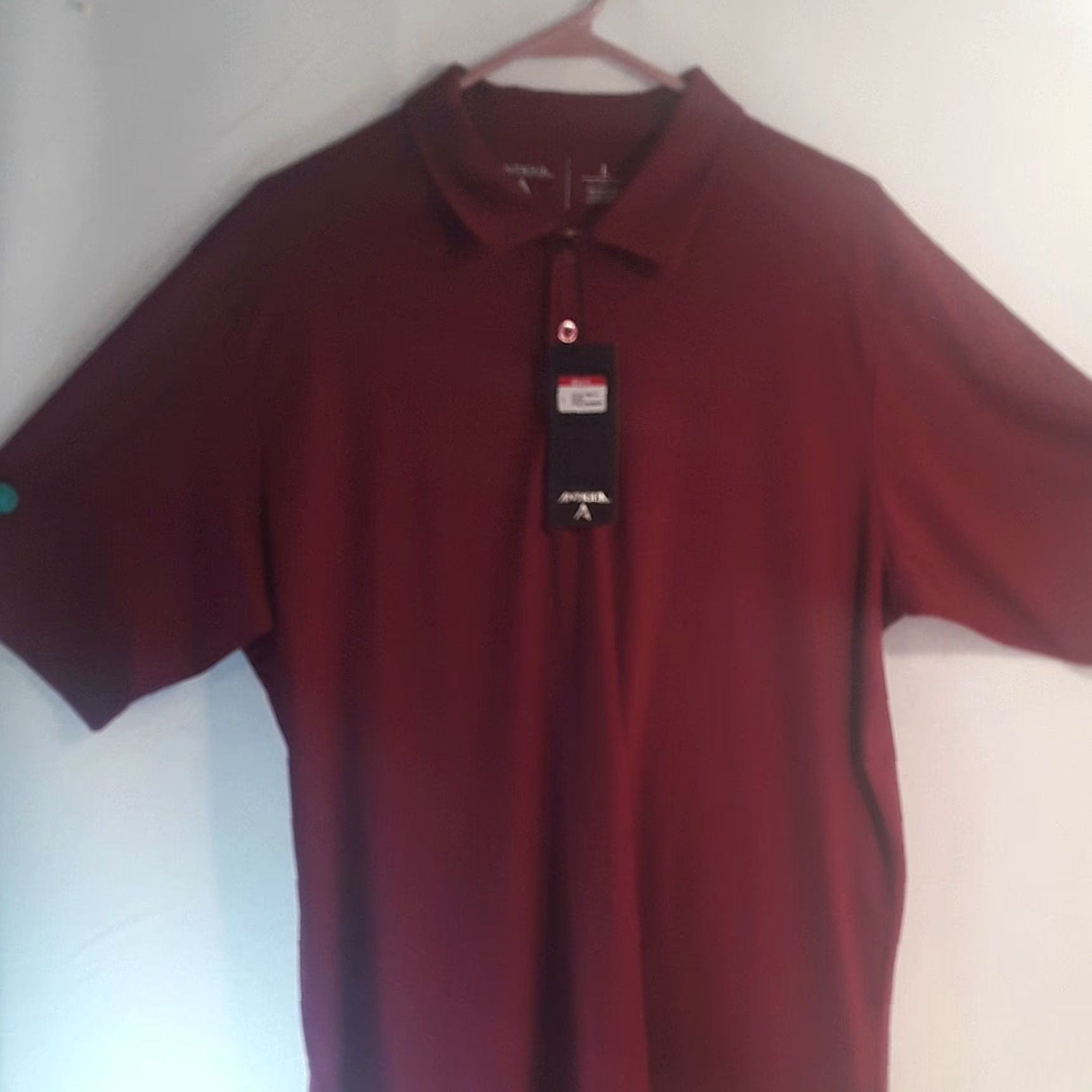 Mango ANTIGUA SHIRT Mens COLLARED 24 x 32 fast dry Mango Cabernet Midas SS Polo NWT Size L / US 10 / IT 46 - 3 Thumbnail