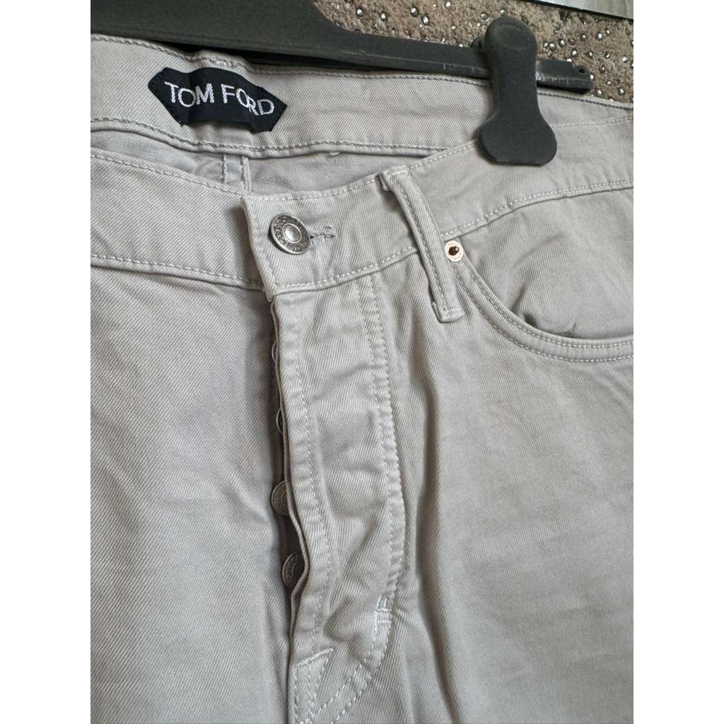 Tom Ford o1rshd1 Slim Fit Corduroy Jeans in Pale Stone Size US 36 / EU 52 - 4 Thumbnail