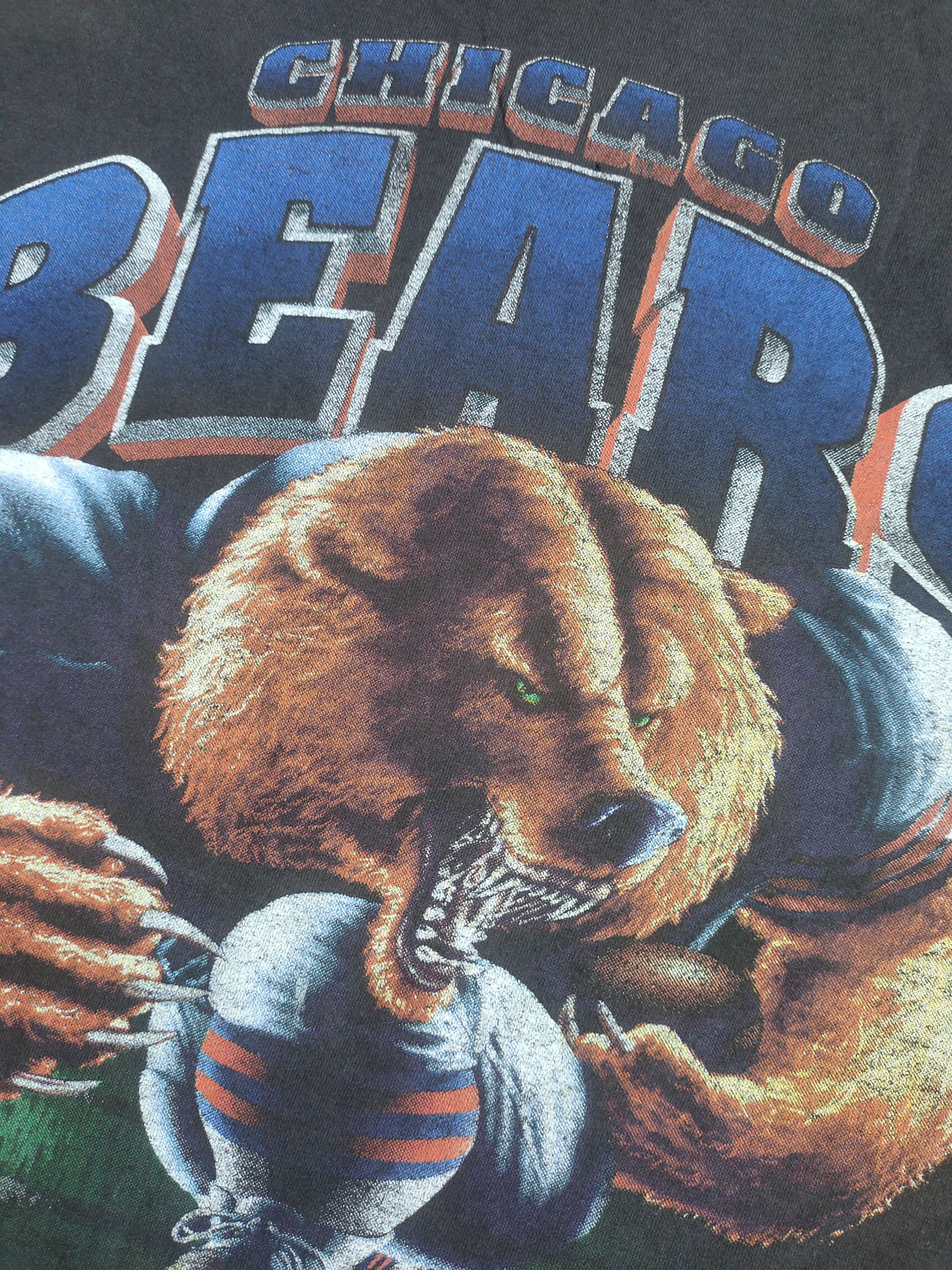 Lee × NFL × Vintage Vintage Chicago Bears Full Logo 90's T-shirt Size US XL / EU 56 / 4 - 5 Thumbnail