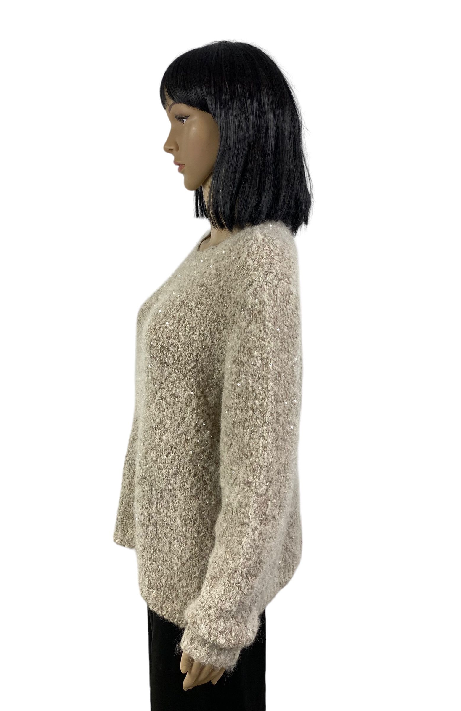 Bruno Manetti Firenze Sequin Alpaca-Mohair sweater size 44