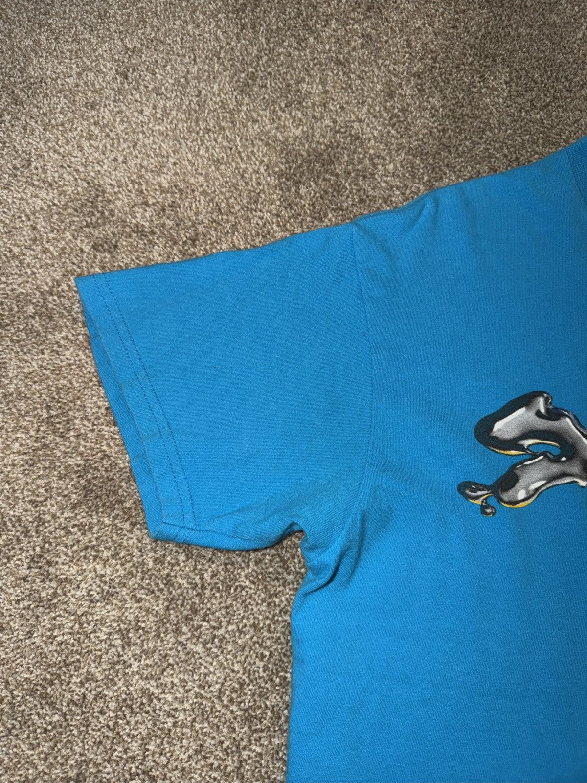 Supreme Supreme Liquid Tee Shirt Bright Blue Size Medium Size US M / EU 48-50 / 2 - 4 Thumbnail