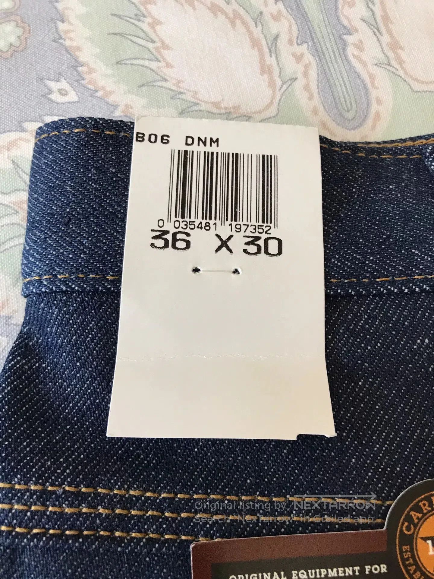Carhartt Carhartt B06 Raw Denim Jeans W36L30. Size US 36 / EU 52 - 8 Thumbnail
