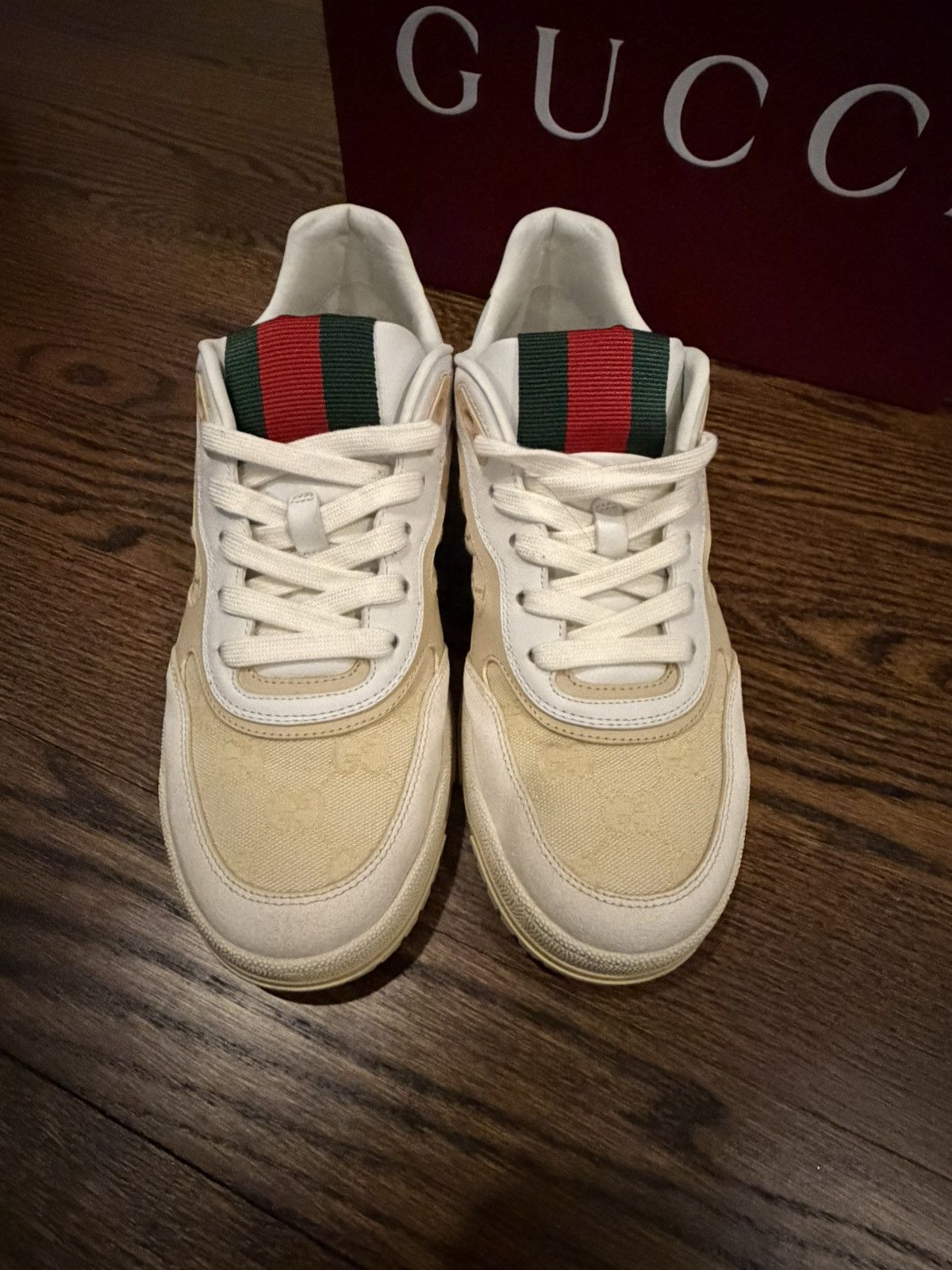 Gucci Gucci Canvas Re-Web sneakers Size US 7.5 / EU 40-41 - 4 Thumbnail
