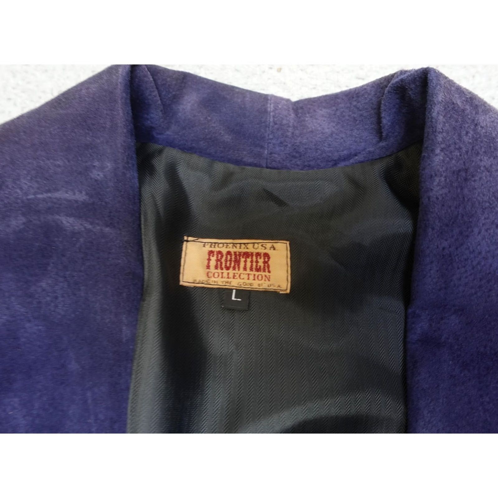 Vintage VINTAGE Frontier Collection Western Jacket Womens L Purple Suede Leather Cropped Rodeo Made USA Size L / US 10 / IT 46 - 5 Thumbnail