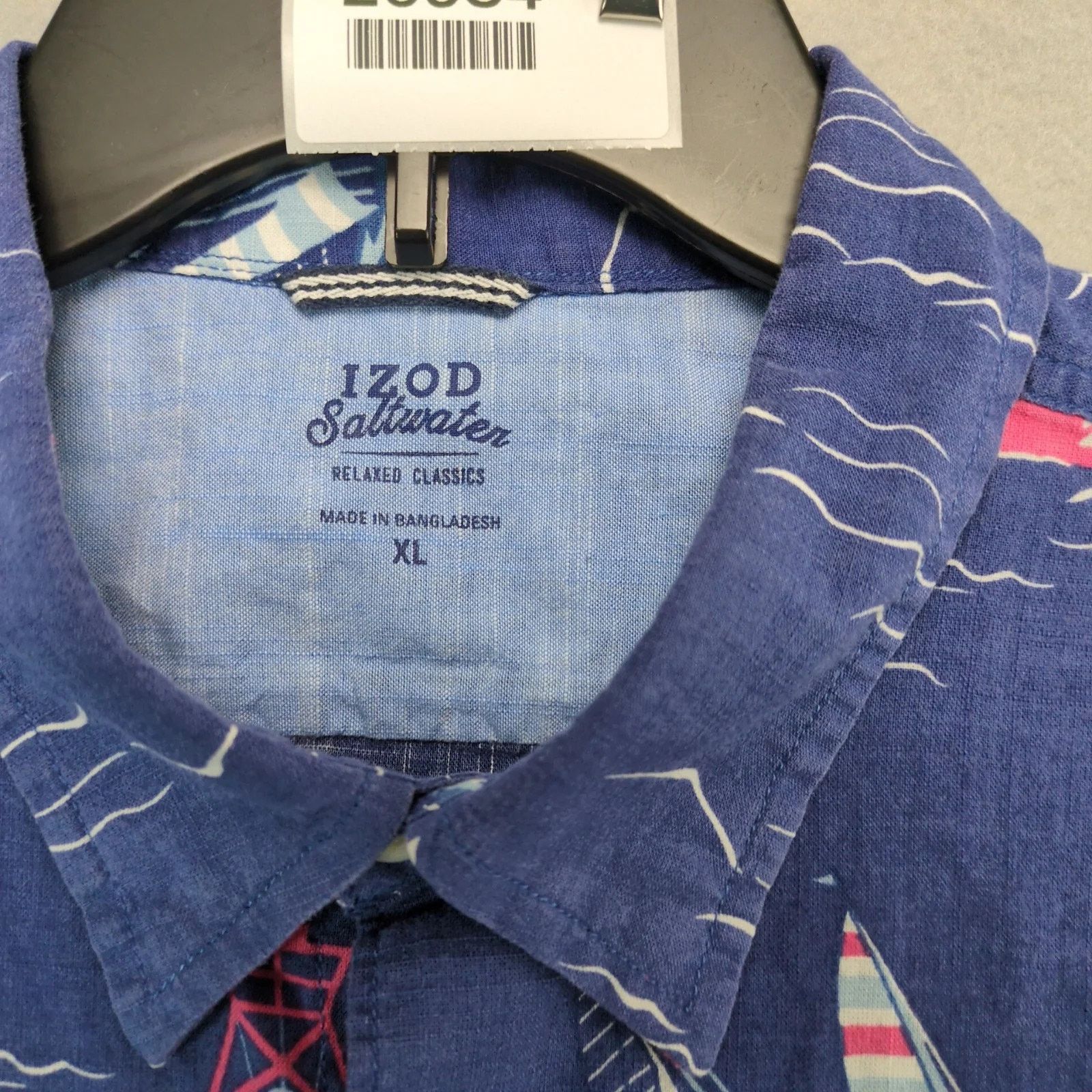 Izod Izod Saltwater Nautical Sailing Button Up Shirt Men's XL Size US XL / EU 56 / 4 - 2 Thumbnail