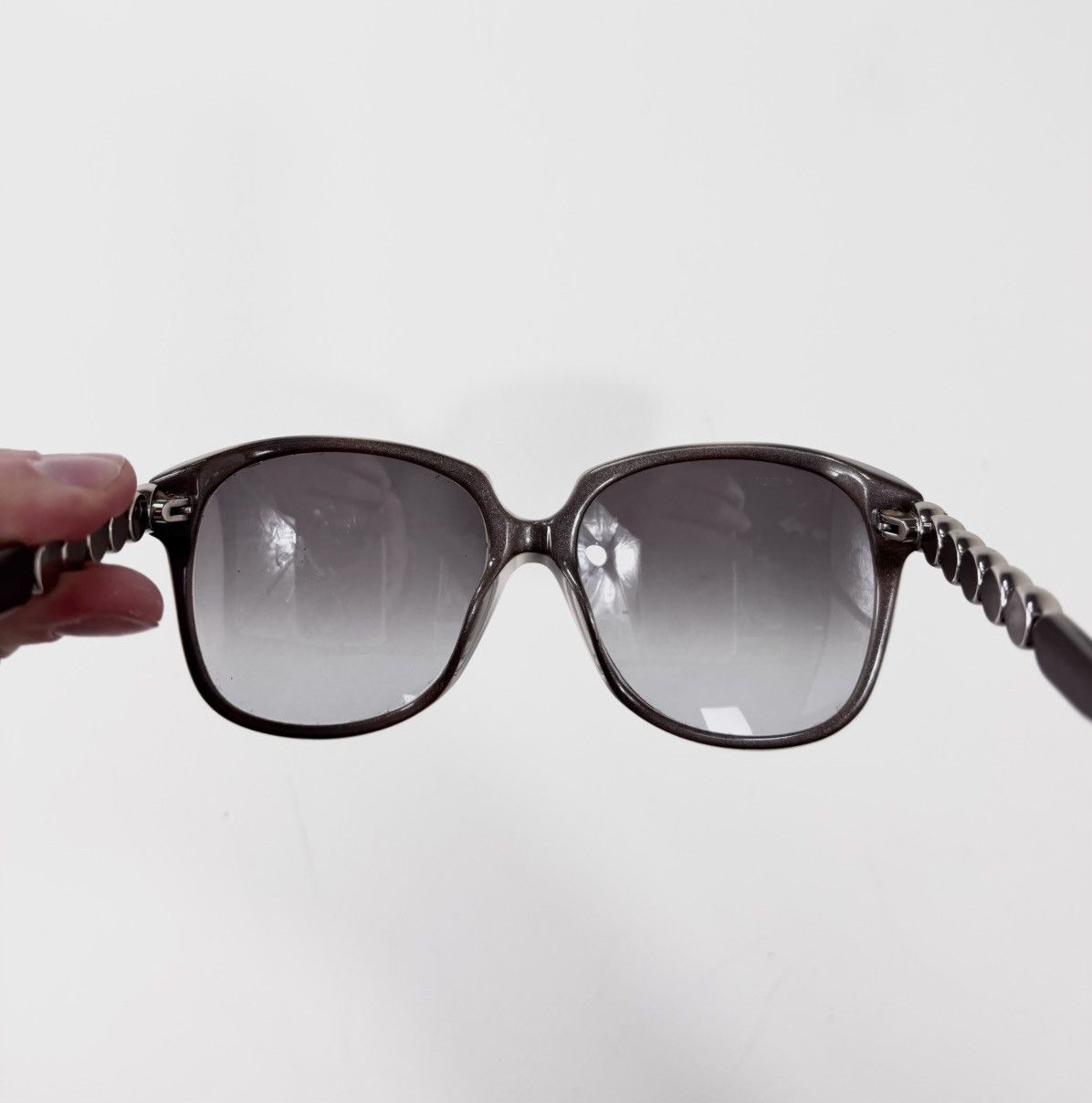 Emporio Armani Emporio Armani Oversized Sunglasses Grey/Brown EA9539/S Size ONE SIZE - 2 Thumbnail