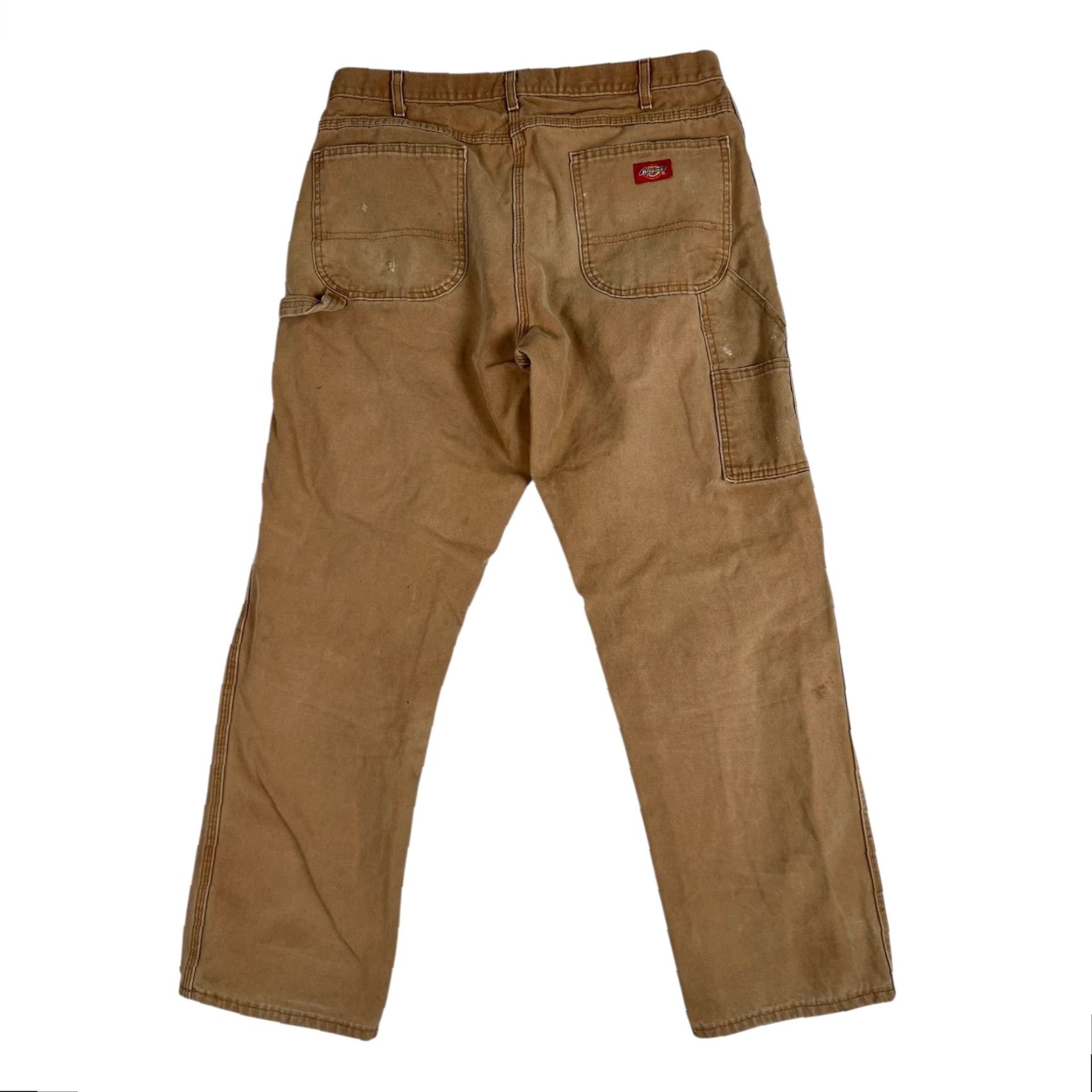 Dickies Dickies Carpenter Pants Workwear Canvas Brown 34x32 Regular Men Pants Grunge 90s Stained Pockets USA Size US 34 / EU 50 - 2 Thumbnail