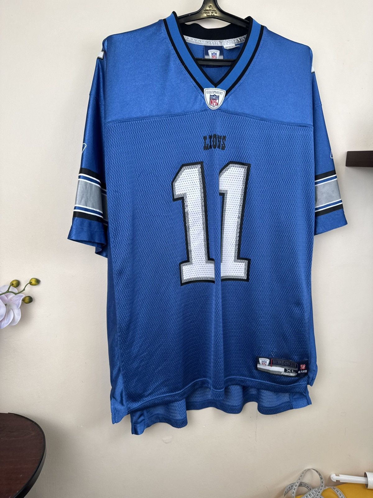 Reebok Roy Williams #11 Detroit Lions Jersey Reebok XL NFL Blue Size US XL / EU 56 / 4 - 6 Thumbnail