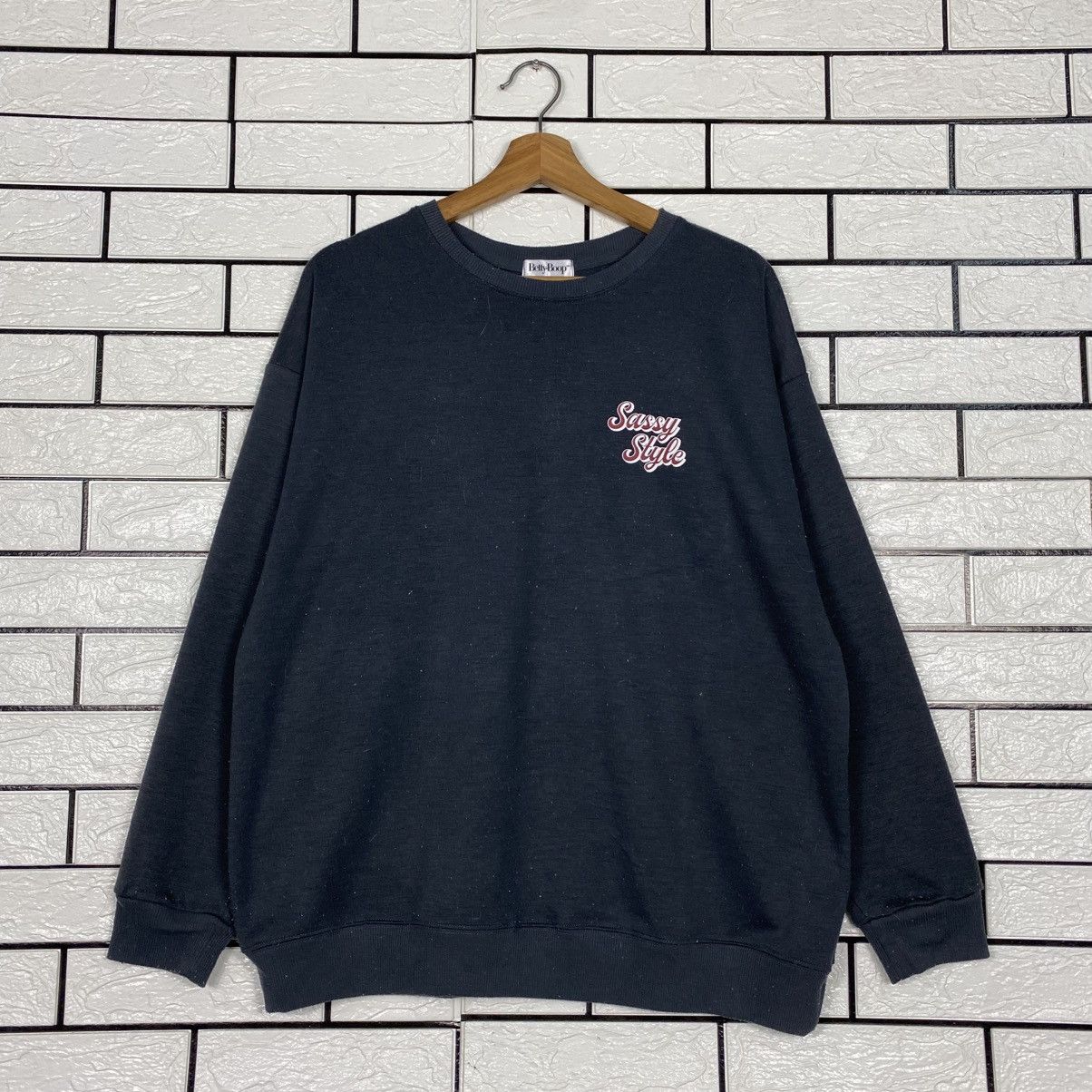 Japanese Brand Vintage Sweatshirt Betty Boop Big Logo Size US M / EU 48-50 / 2 - 2 Thumbnail