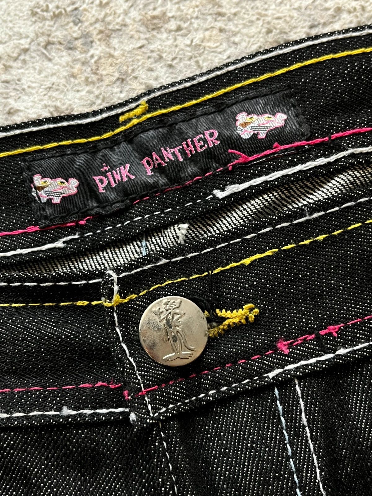 Vintage OG Pink Panter Hip-Hop Baggy Print Tag Graffiti Deadstock Size US 38 / EU 54 - 14 Thumbnail
