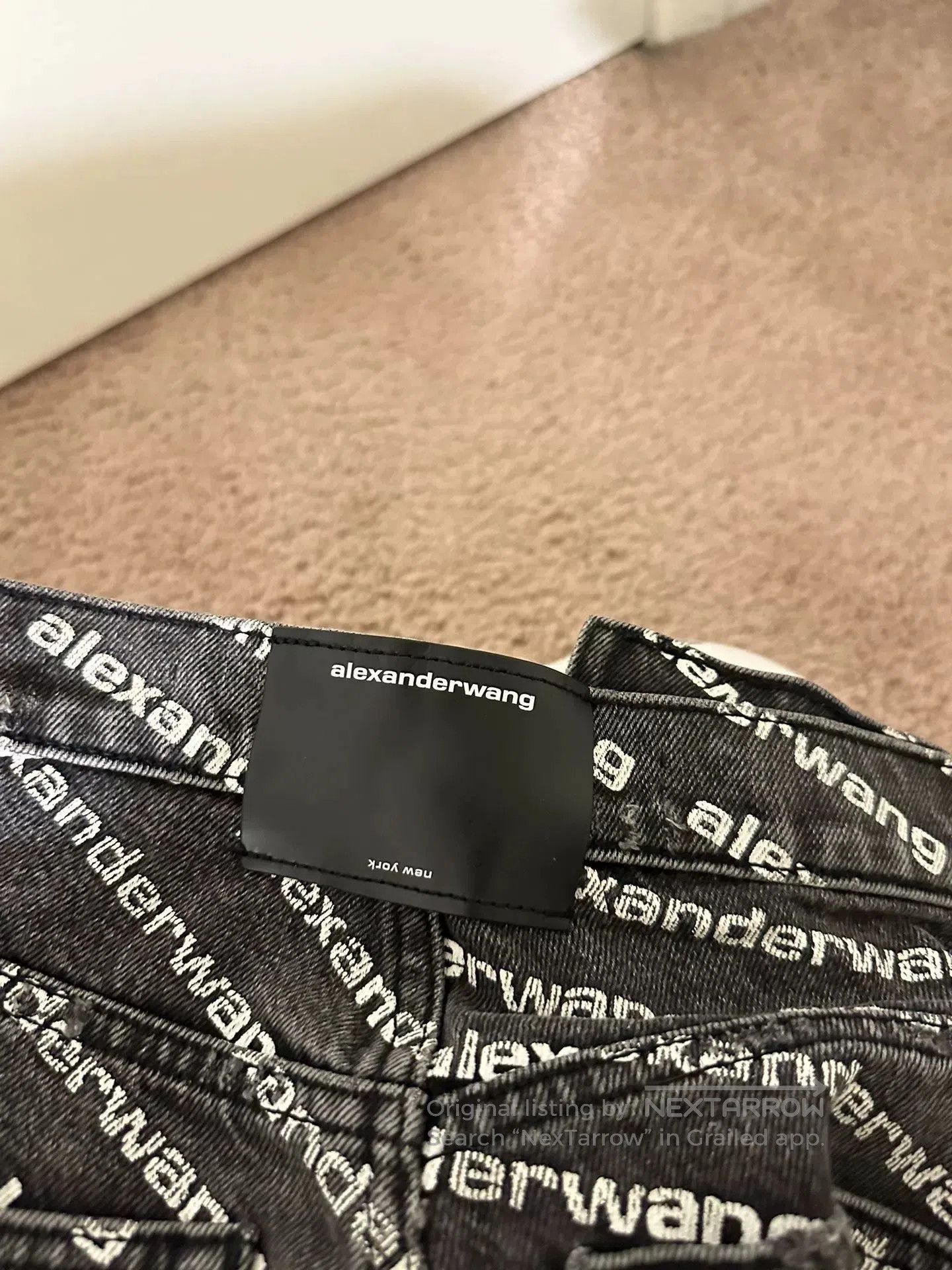 Alexander Wang Alexander Wang Logo Denim Jeans Size 24. Size 24" / US 00 / IT 34 - 3 Thumbnail