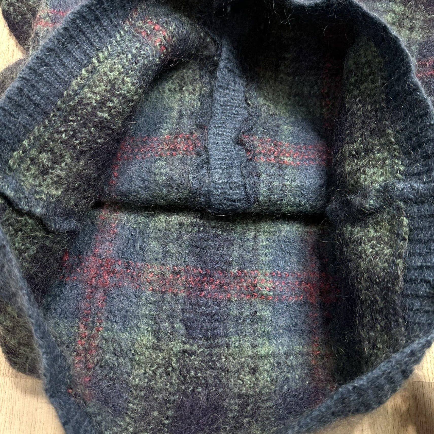 Vintage Paul Harris Design Sweater Cardigan Womens L Long Sleeve Button Mohair Knit Blue Green Vintage Winter Slim Size L / US 10 / IT 46 - 7 Thumbnail