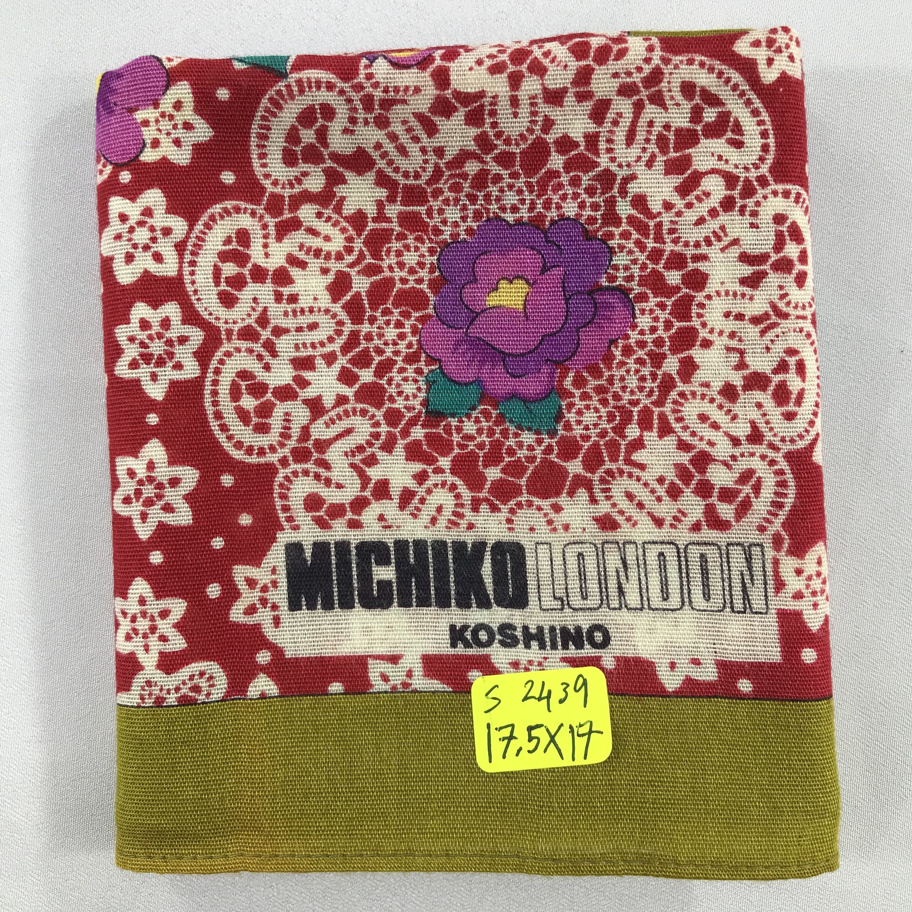 Michiko Koshino London × Vintage Michiko London Bandana / Handkerchief / Neckerchief -S2439 Size ONE SIZE - 5 Thumbnail