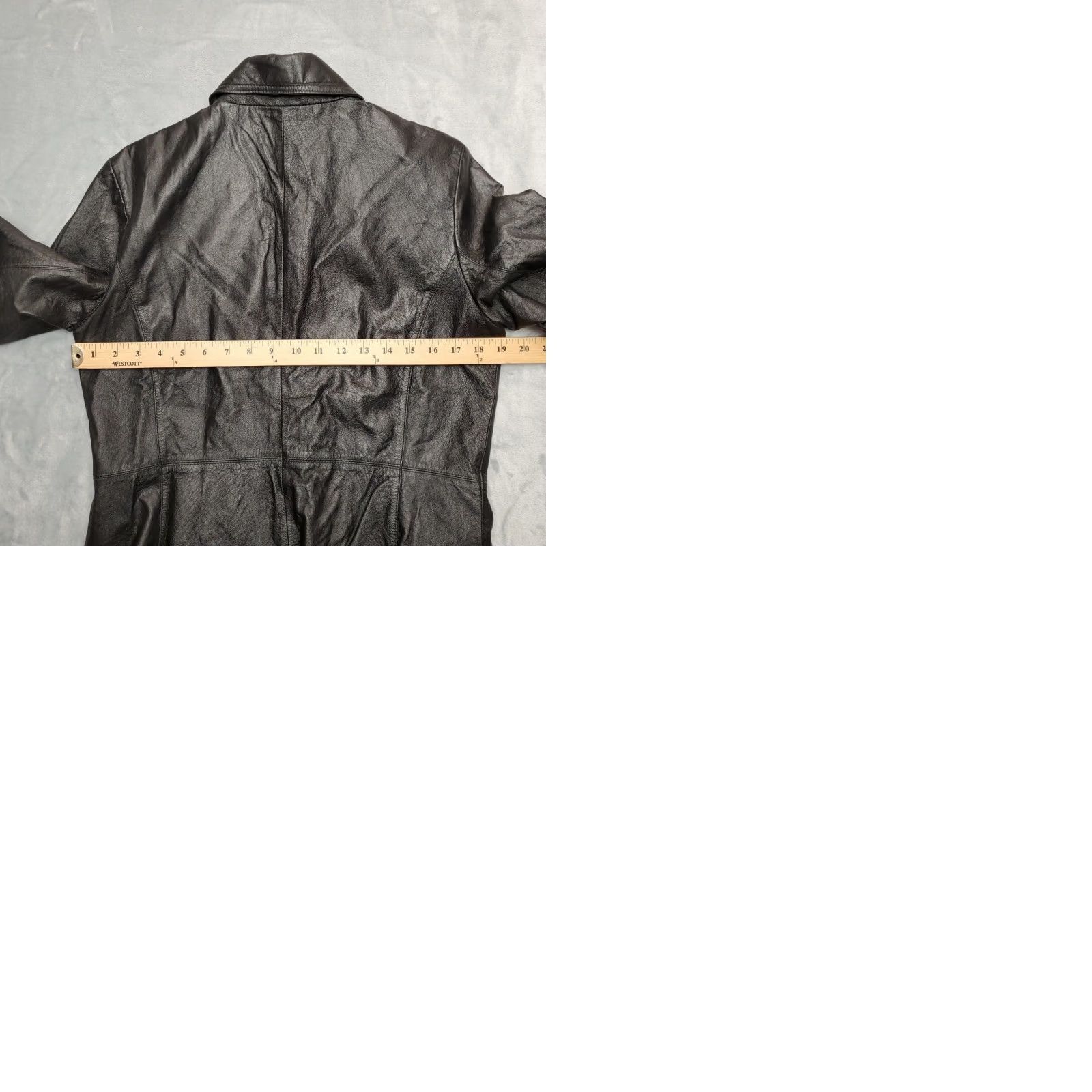 Worthington VINTAGE Worthington Jacket Womens Medium Black Genuine Leather Classic Moto Minimalist Size M / US 6-8 / IT 42-44 - 9 Thumbnail
