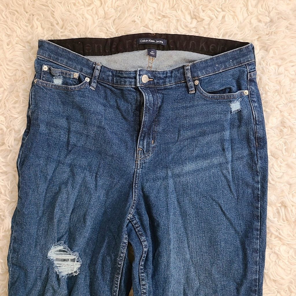 Calvin Klein Calvin Klein Jeans high rise straight leg jeans 16w Size 38" / US 16 / IT 52 - 3 Thumbnail