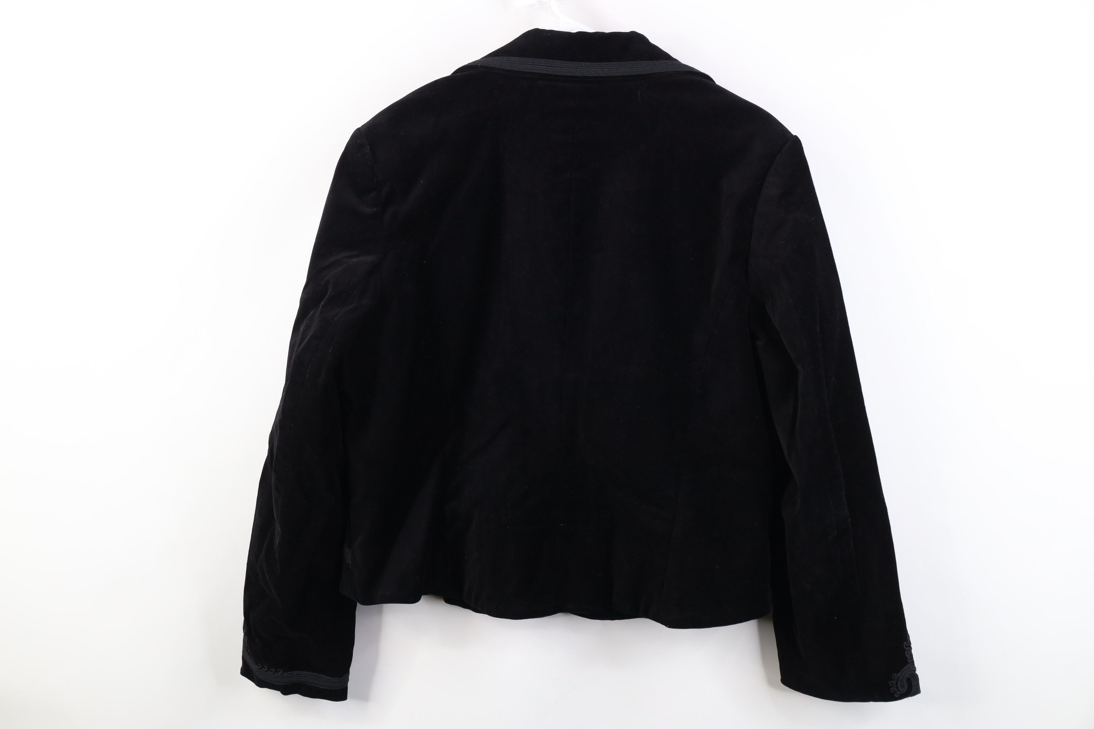 Vintage Vintage 90s Y2K Streetwear Velvet Velour Blazer Jacket Size XXL / US 16-18 / IT 52-54 - 11 Thumbnail