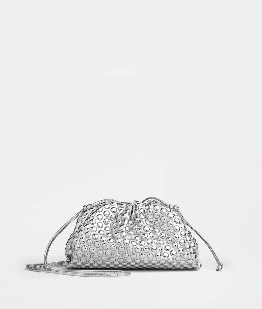 Bottega Veneta o1n1vont1124 Size: OS / Mini Pouch in Silver Size ONE SIZE - 1 Thumbnail
