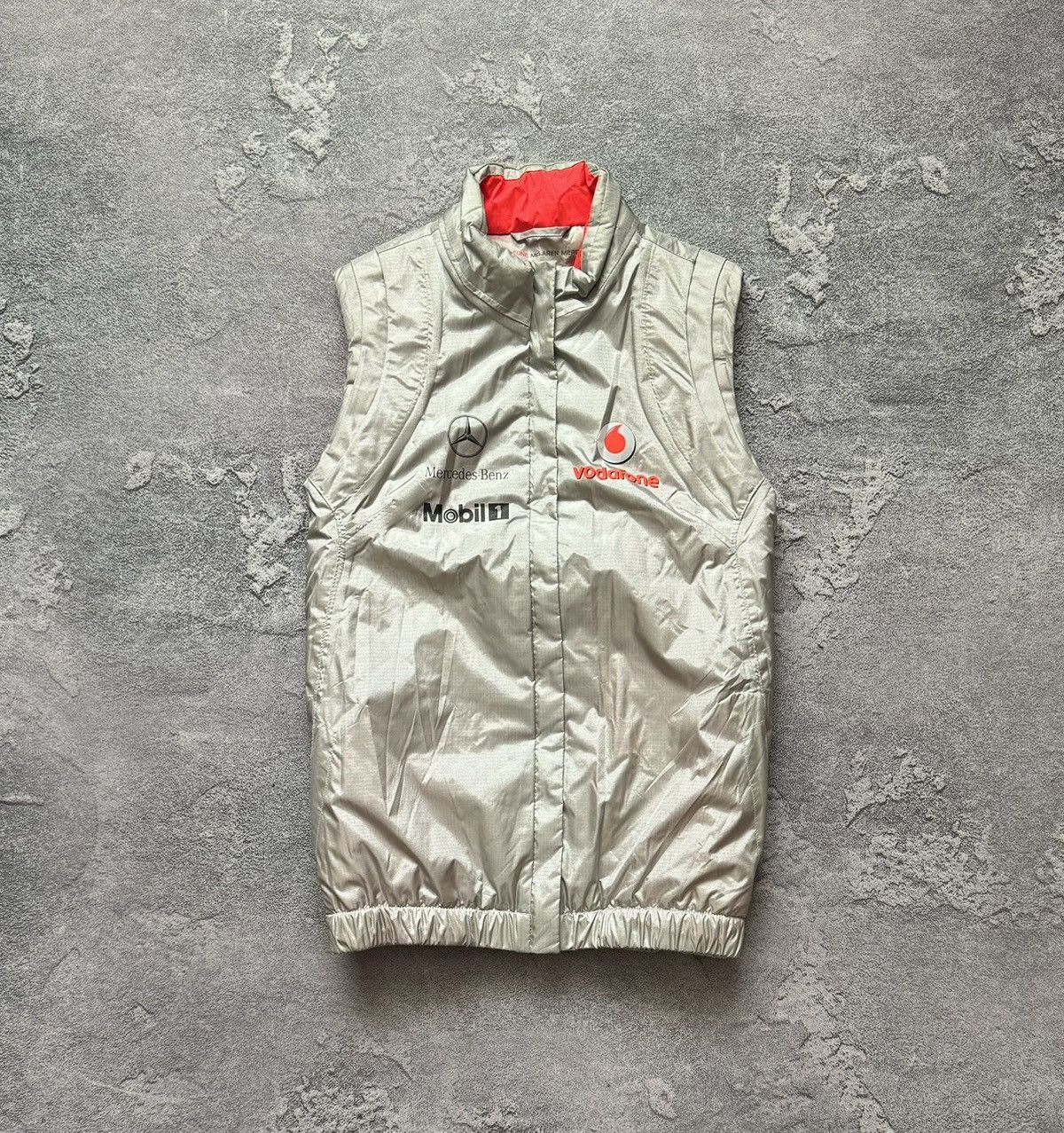 Malcolm McLaren × Mercedes-Benz Vest S McLaren Mercedes-Benz Vodafone Mobil 1 racing jacket Size US S / EU 44-46 / 1 - 3 Thumbnail