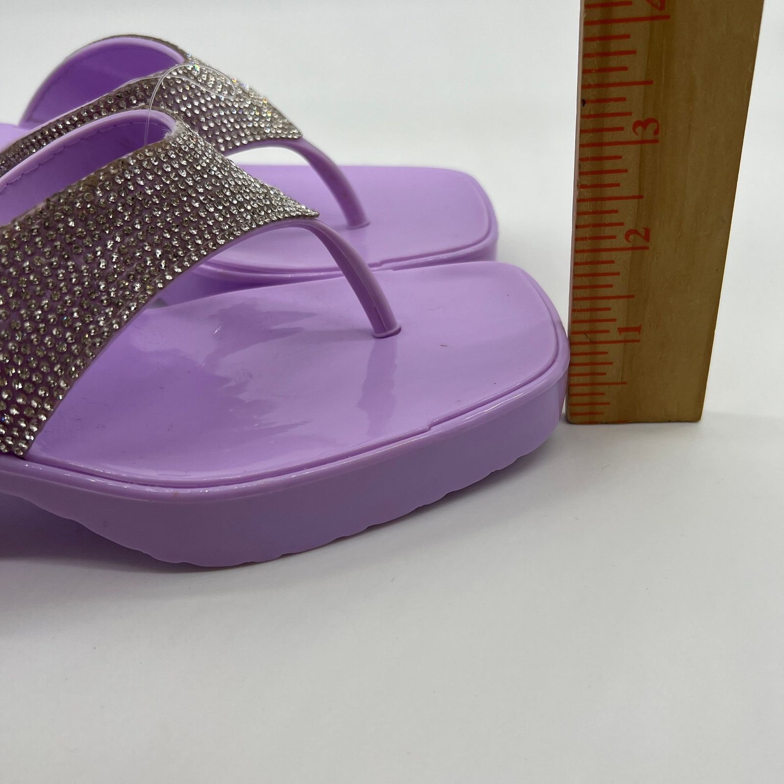 Other Olivia Miller Women's Lilac Heel Slip-On Sandals Size 7 Size US 7 / IT 37 - 5 Thumbnail
