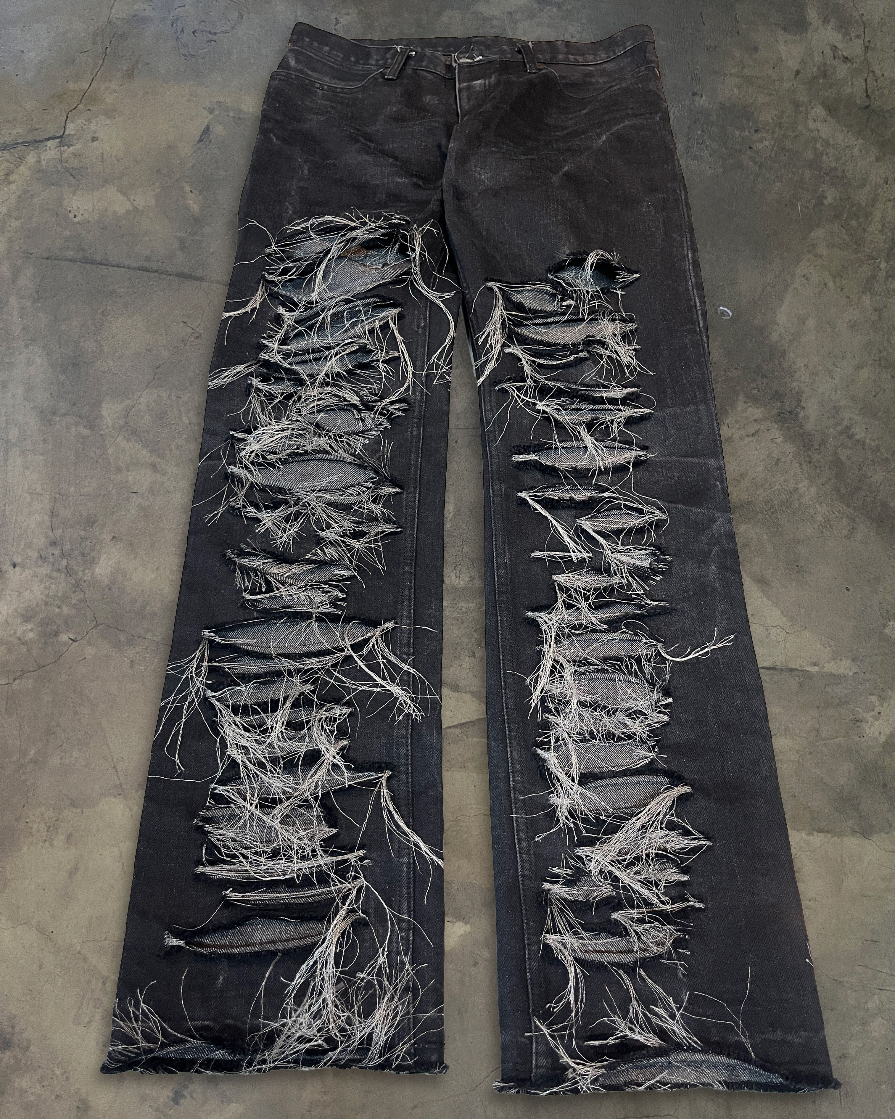 If Six Was Nine IFSIXWASNINE DISTRESSED FRAYED DENIM Size US 31 - 1 Thumbnail