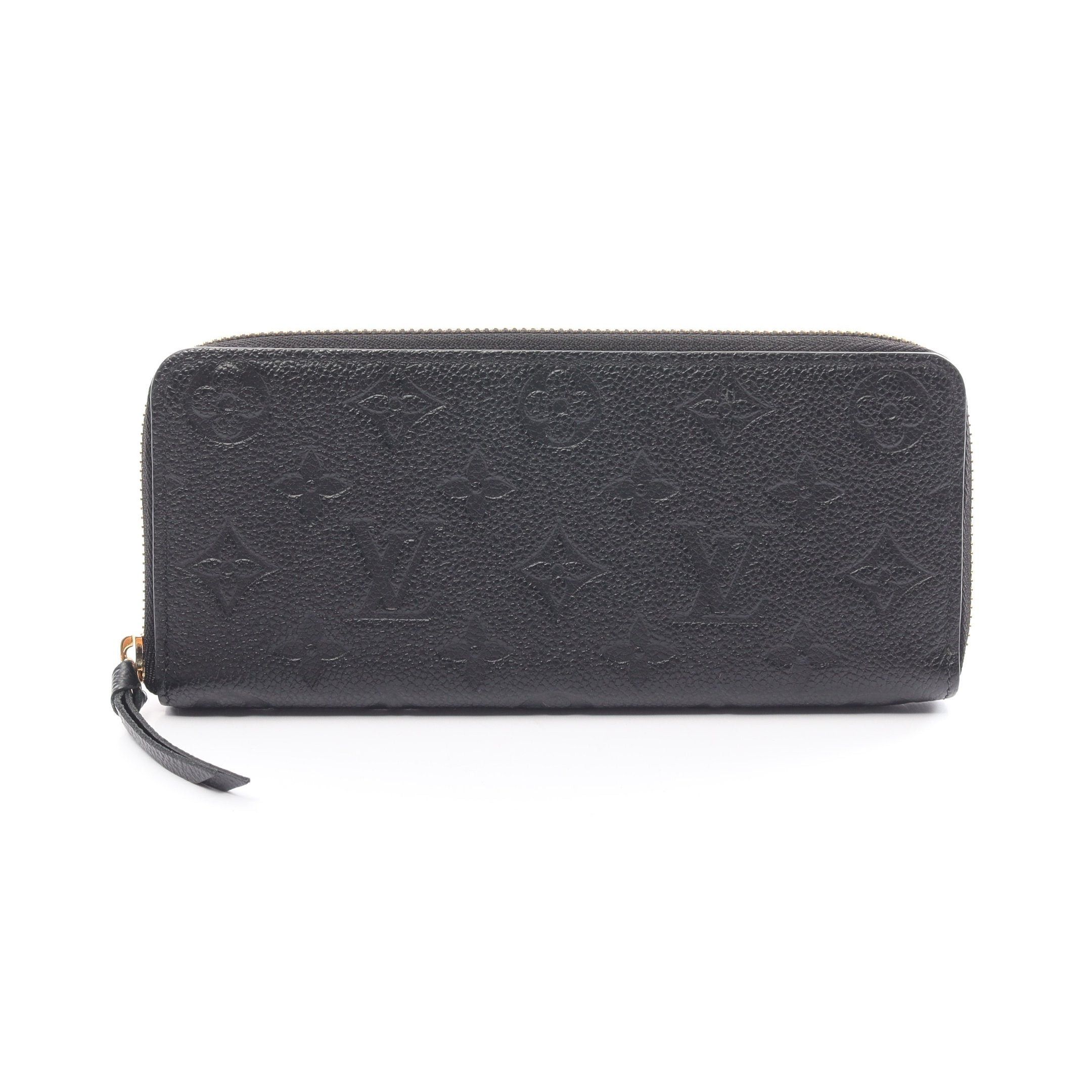 Louis Vuitton Louis Vuitton Portefeuil Clemence Monogram Amplant Noir Round Zipper Long Wallet Leather Black Size ONE SIZE - 1 Thumbnail