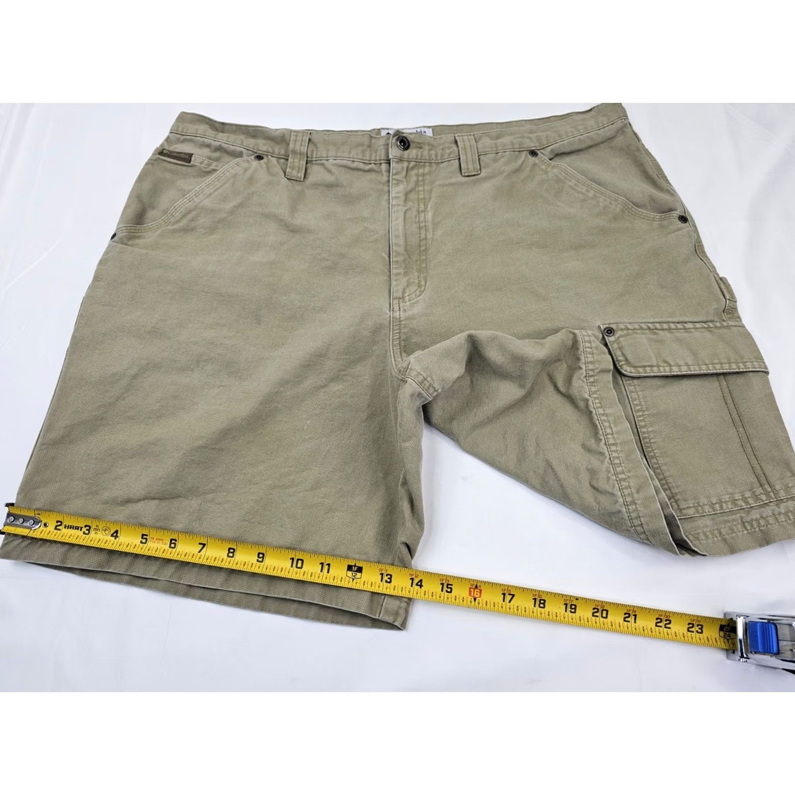 Vintage Columbia Shorts Men 42 Cargo Outdoor Hiking Beige Twill Cargo Pocket Pockets Casual, Travel, Workwear Mens 42 Beige Size US 42 / EU 58 - 2 Thumbnail
