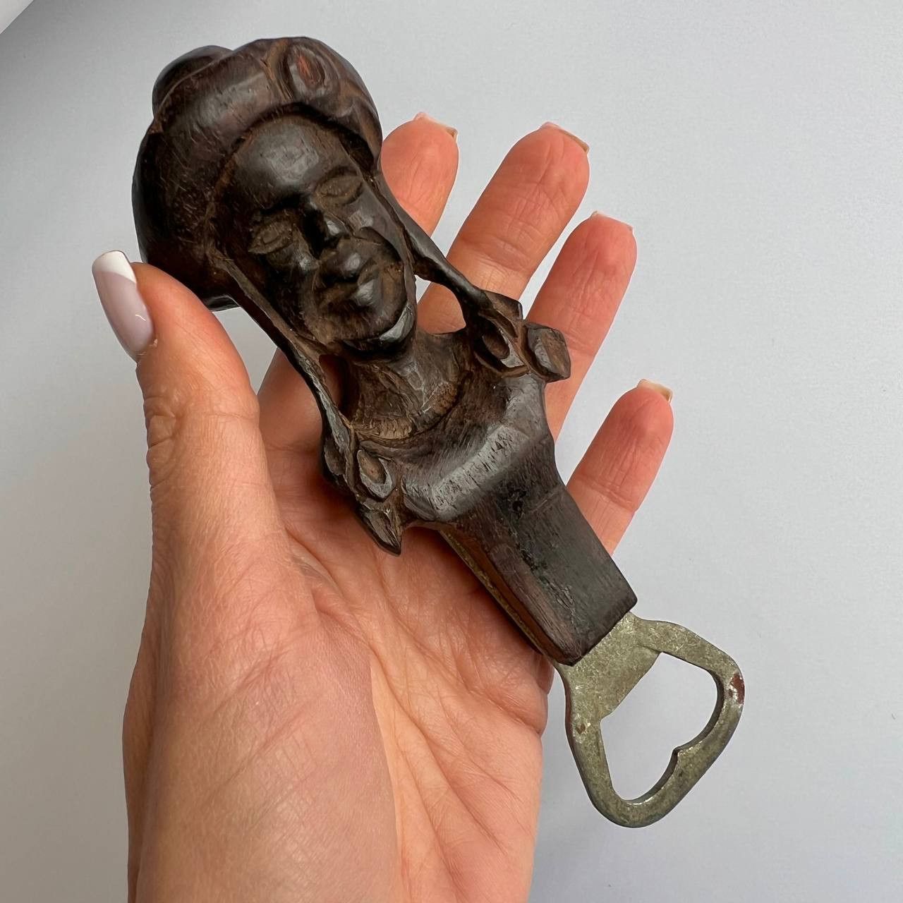 Vintage Vintage Hand Carved Hand Bottle Opener Made in Spain Size ONE SIZE - 1 Thumbnail
