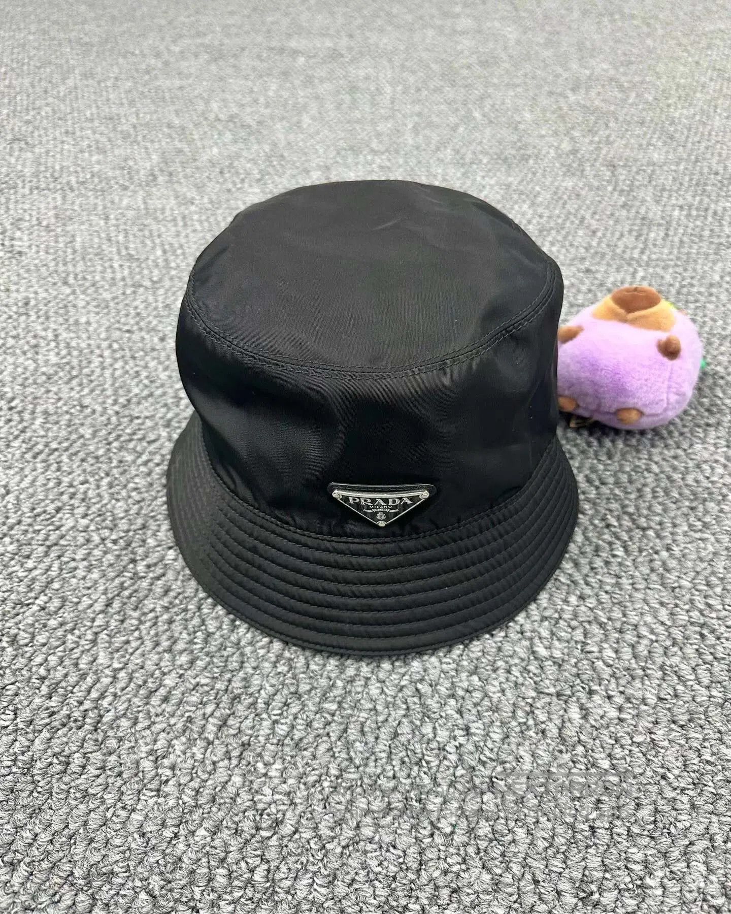 Prada Prada size M Black Triangle Metal Logo Fisherman Hat| Size ONE SIZE - 1 Thumbnail