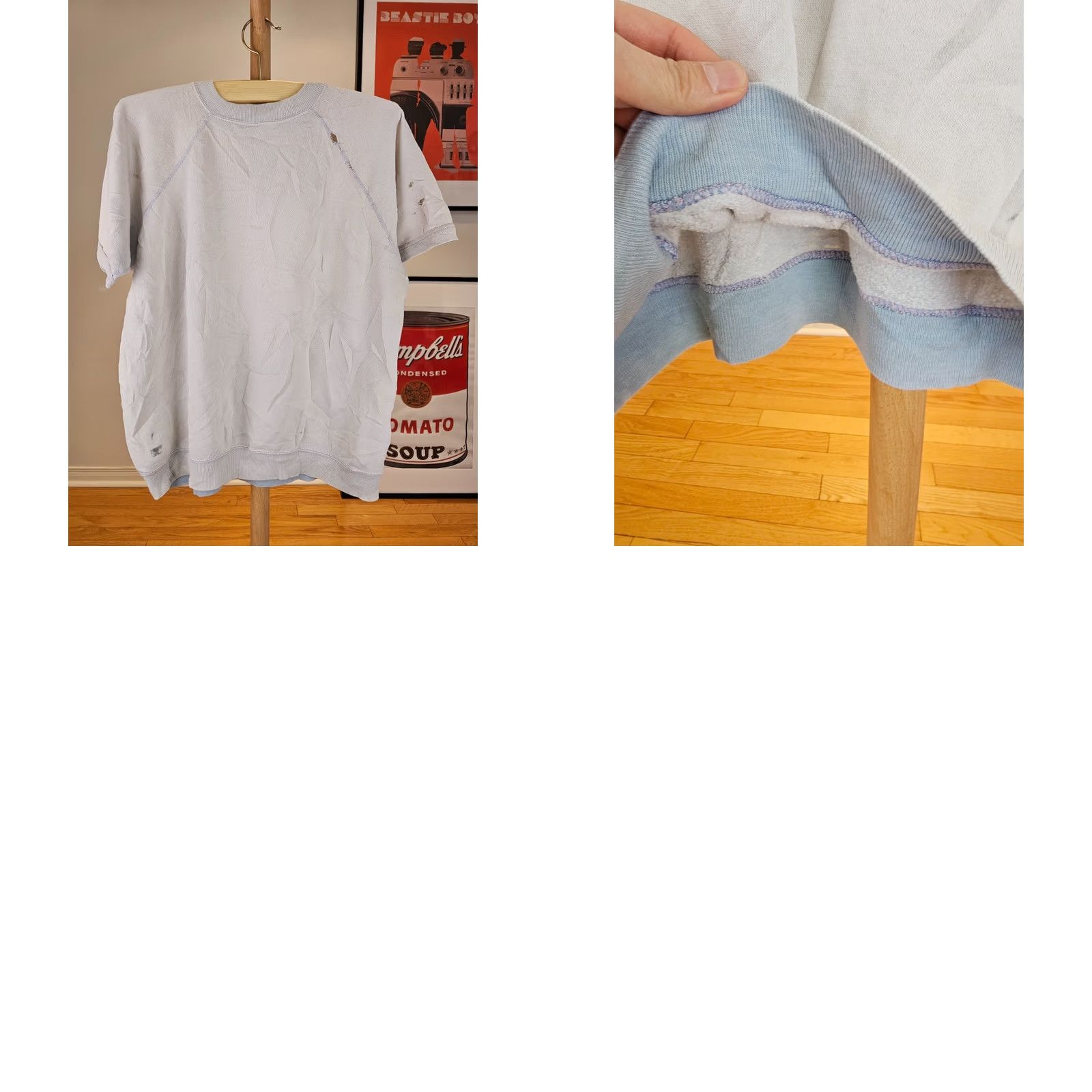 Penn VINTAGE JC PENNEY SUN FADED WORN SHORT SLEEVE SWEATSHIRT SZ LARGE Size US L / EU 52-54 / 3 - 10 Thumbnail