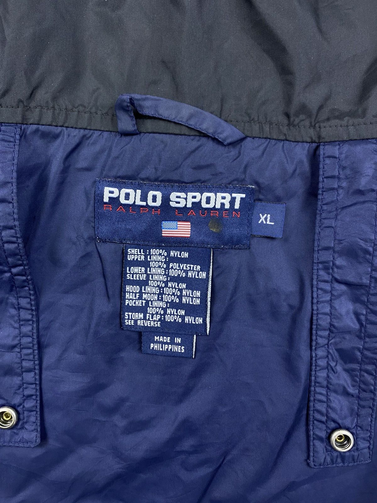 Polo Ralph Lauren Vintage Polo Sport Nylon Zipper Long Jacket Size US XXL / EU 58 / 5 - 10 Thumbnail