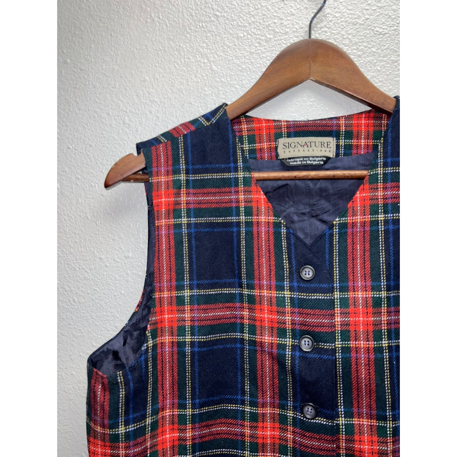 Vintage Womens Signature Expressions Sweater Vest Top Medium Size L / US 10 / IT 46 - 2 Thumbnail