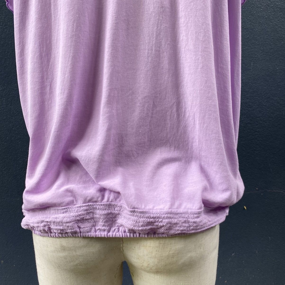 Tsumori Chisato Tsumori Chisato Lilac Draped V-Neck Top Size XS / US 0-2 / IT 36-38 - 25 Thumbnail